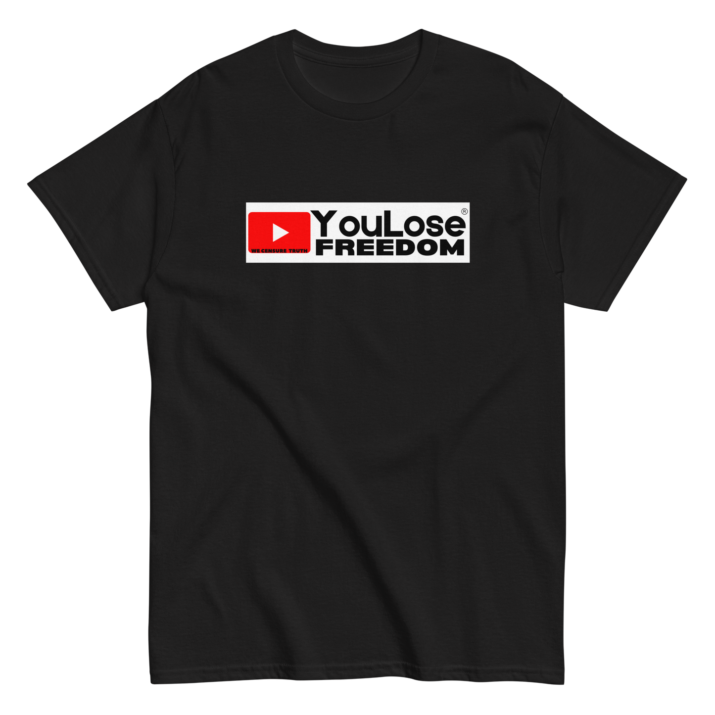 YouLose Freedom-We Censure Truth-White Box