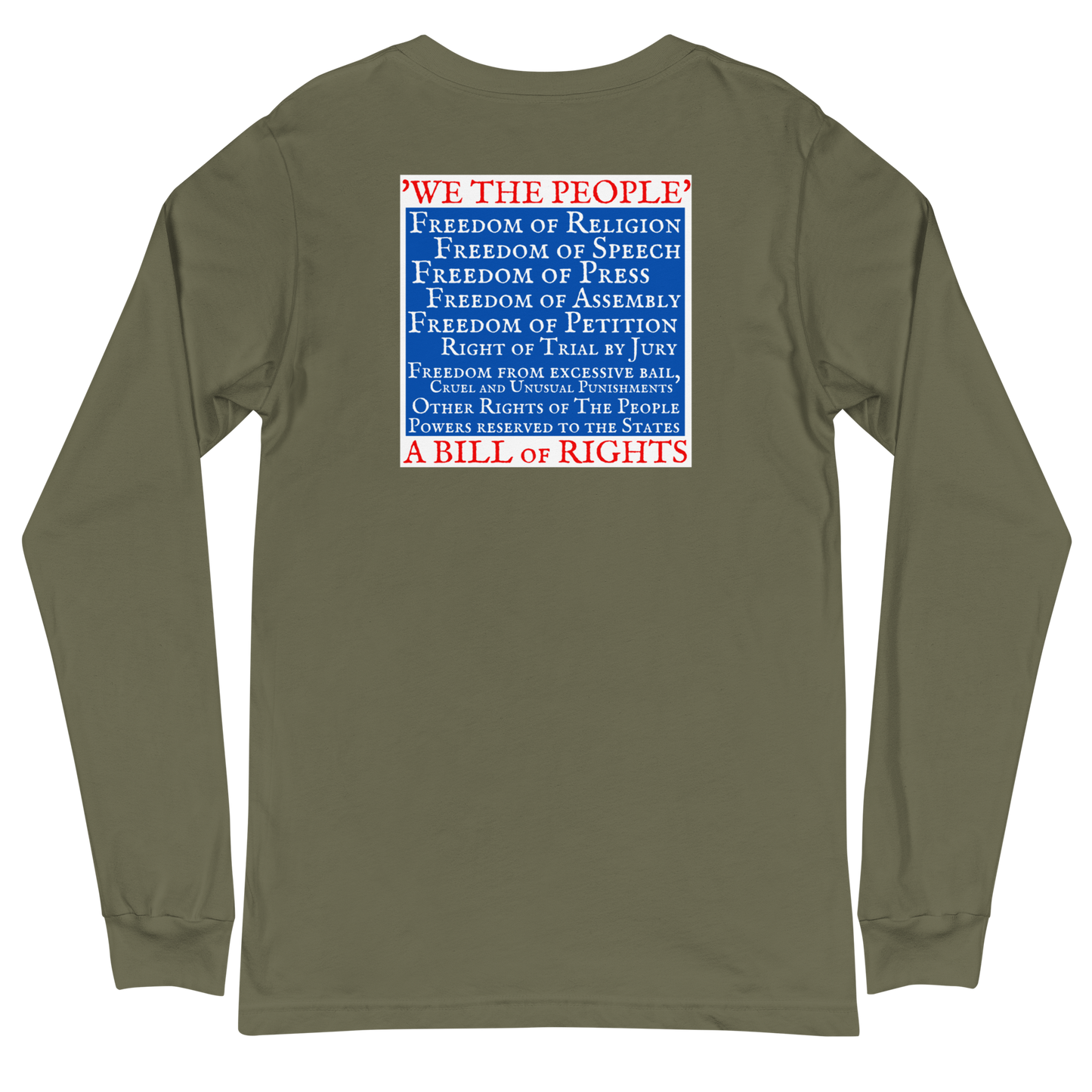 AMERICAN HISTORY MATTERS-BILL OF RIGHTS- MEN'S L/S