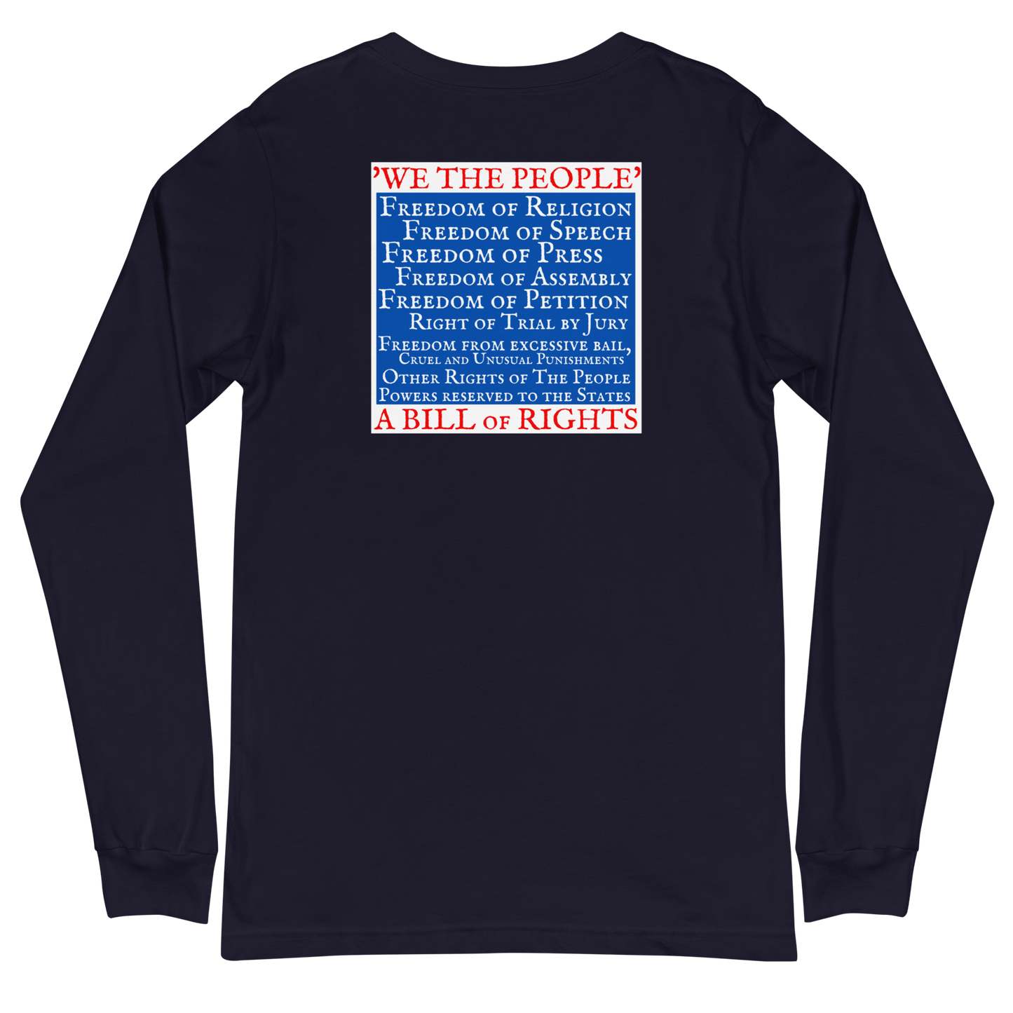 AMERICAN HISTORY MATTERS-BILL OF RIGHTS- MEN'S L/S