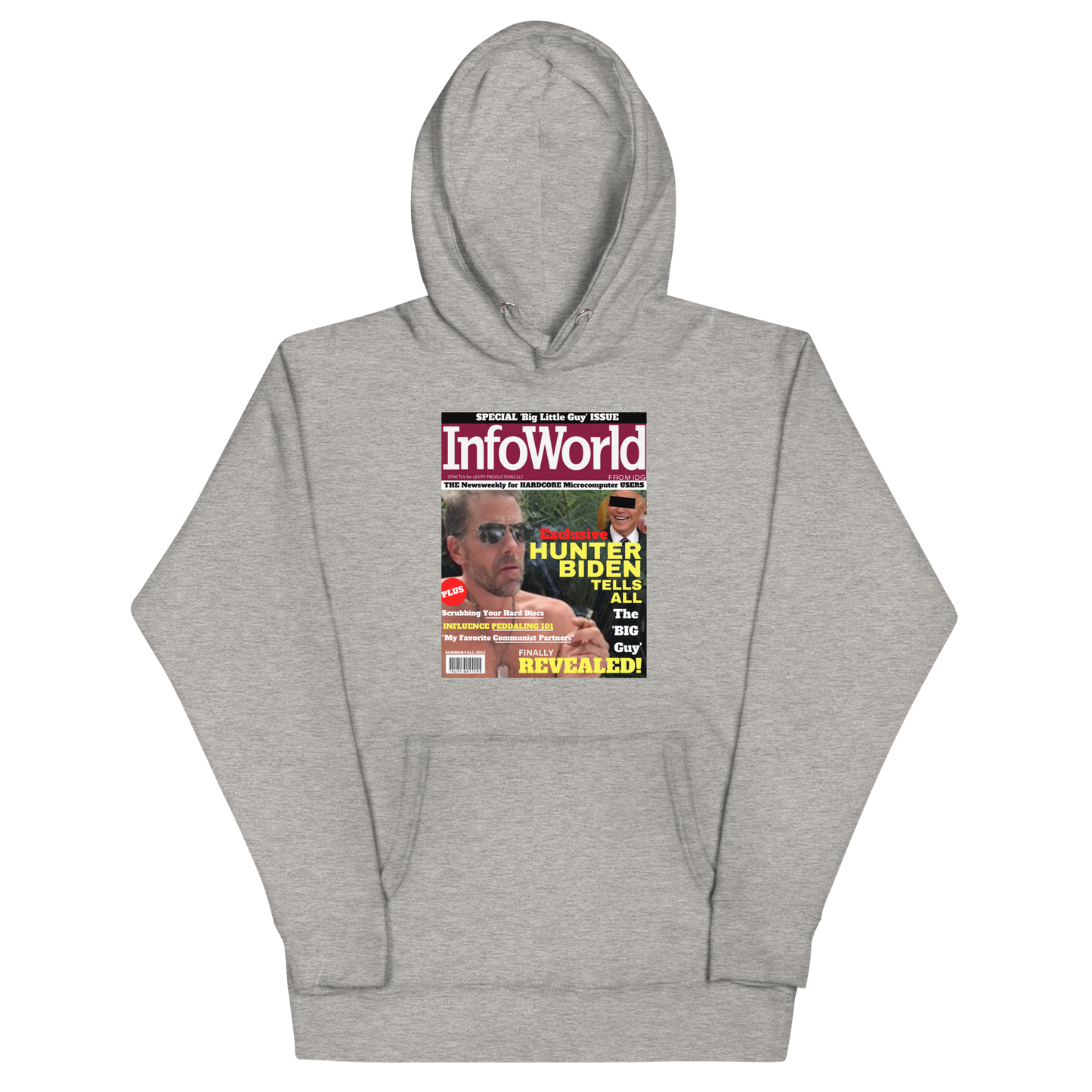 INFO WORLD-'HUNTER' HOODIE (PROVOCATIVE MAGAZINE SERIES)