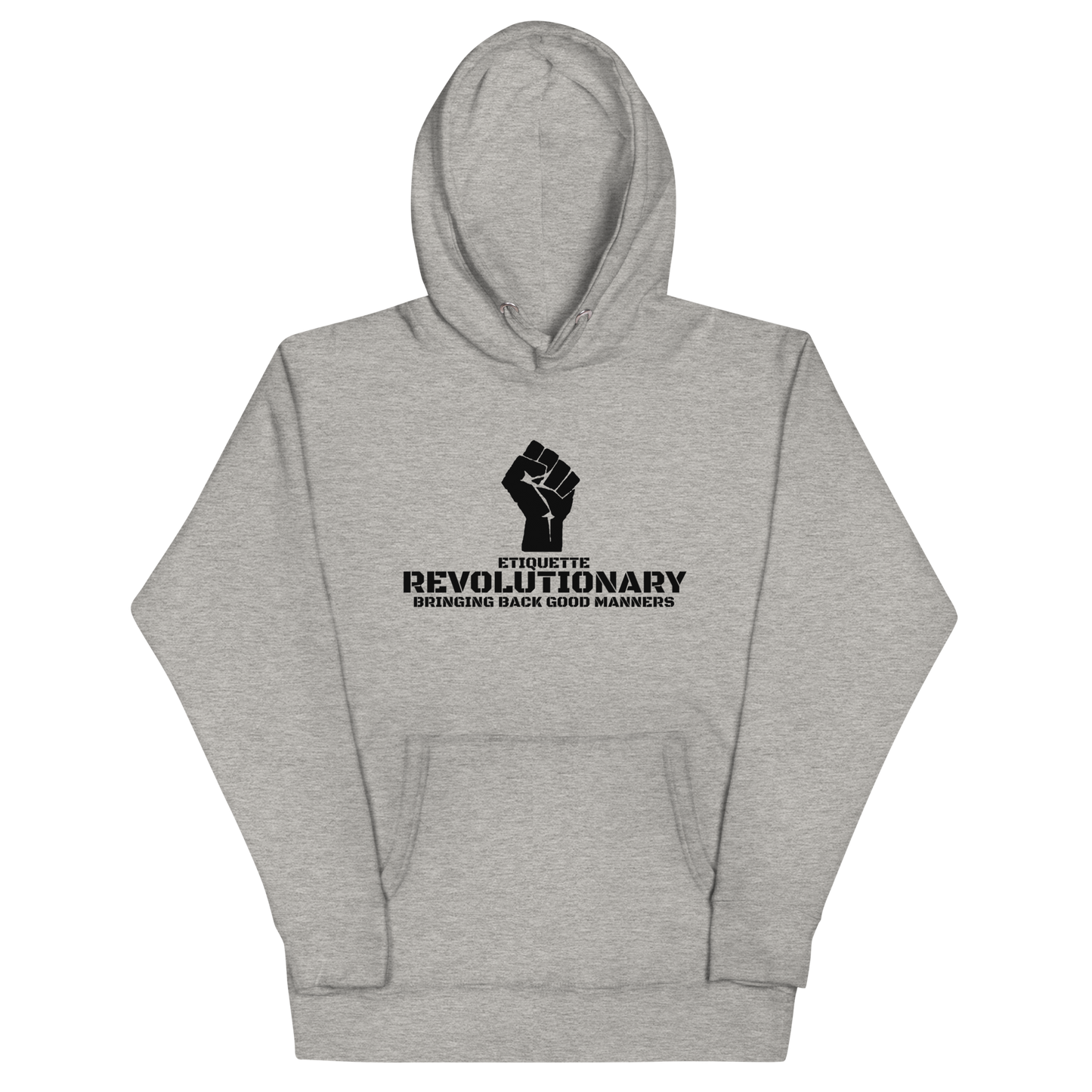 ETIQUETTE REVOLUTIONARY 'FIST' HOODIE (BLACK LETTERING)