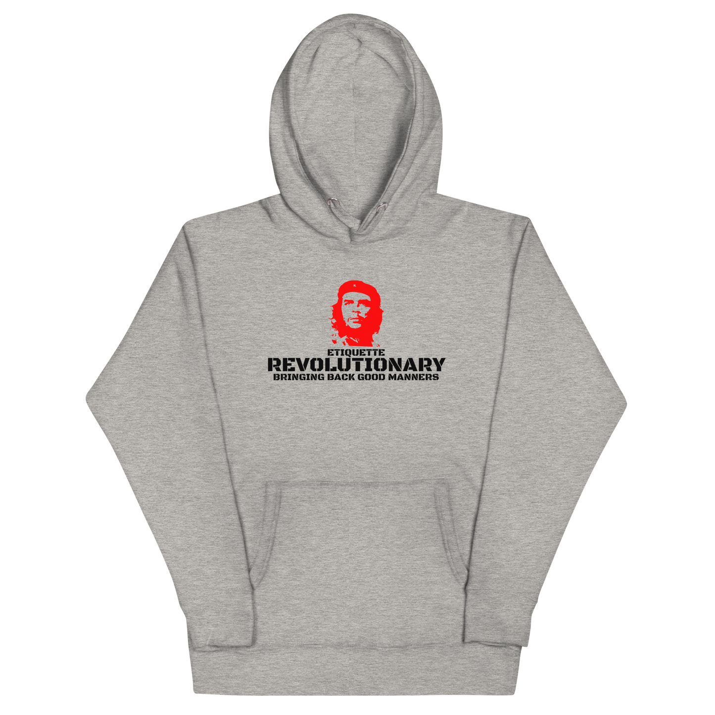 ETIQUETTE REVOLUTIONARY 'CHE' HOODIE (BLACK LETTERING)