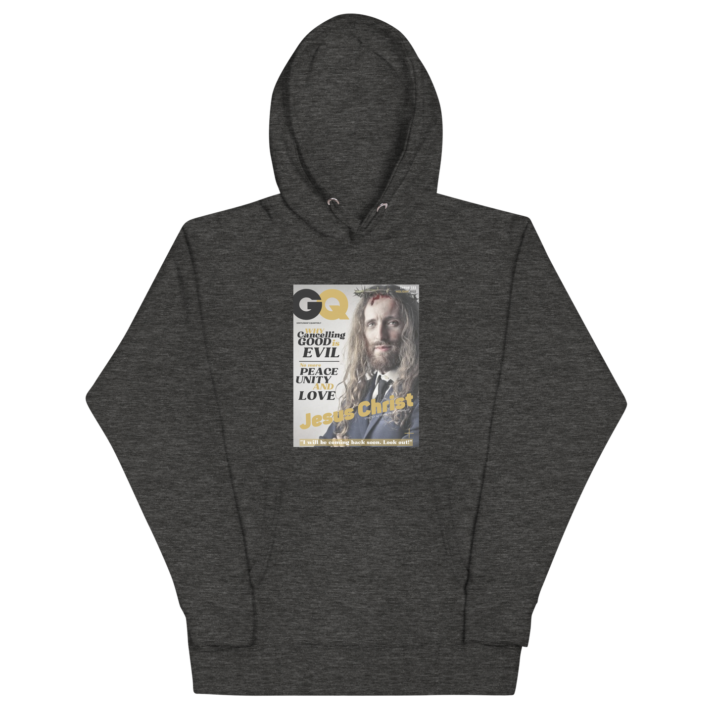 GQ-'JESUS' HOODIE- PROVOCATIVE MAGAZINE SERIES
