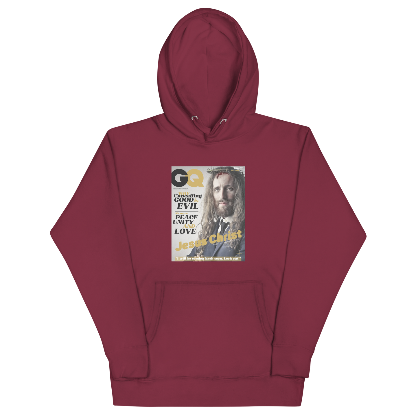 GQ-'JESUS' HOODIE- PROVOCATIVE MAGAZINE SERIES