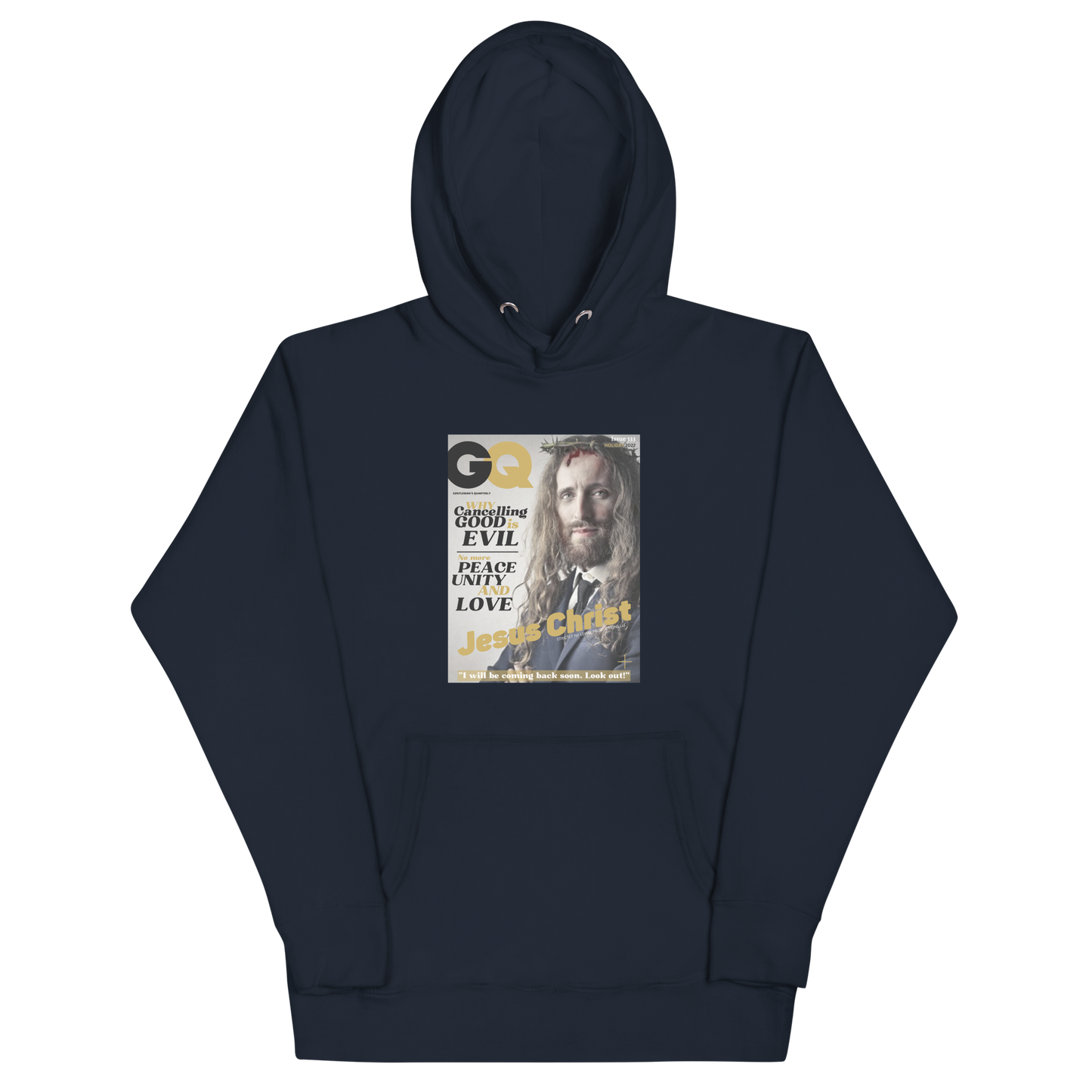 GQ-'JESUS' HOODIE- PROVOCATIVE MAGAZINE SERIES