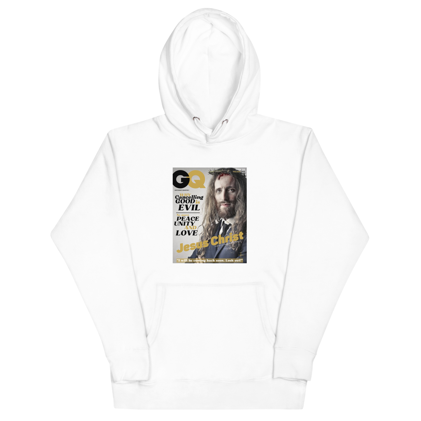 GQ-'JESUS' HOODIE- PROVOCATIVE MAGAZINE SERIES