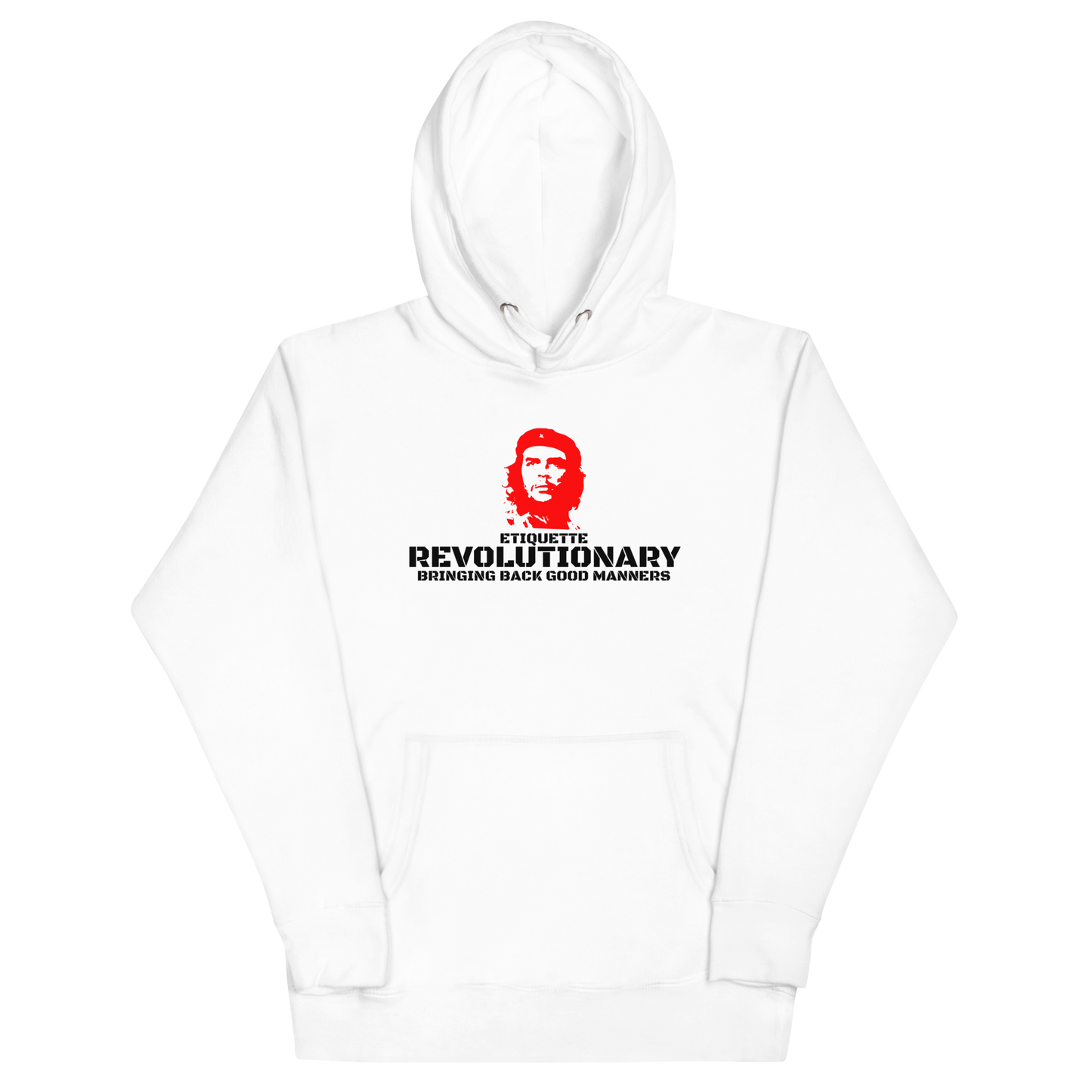 ETIQUETTE REVOLUTIONARY 'CHE' HOODIE (BLACK LETTERING)