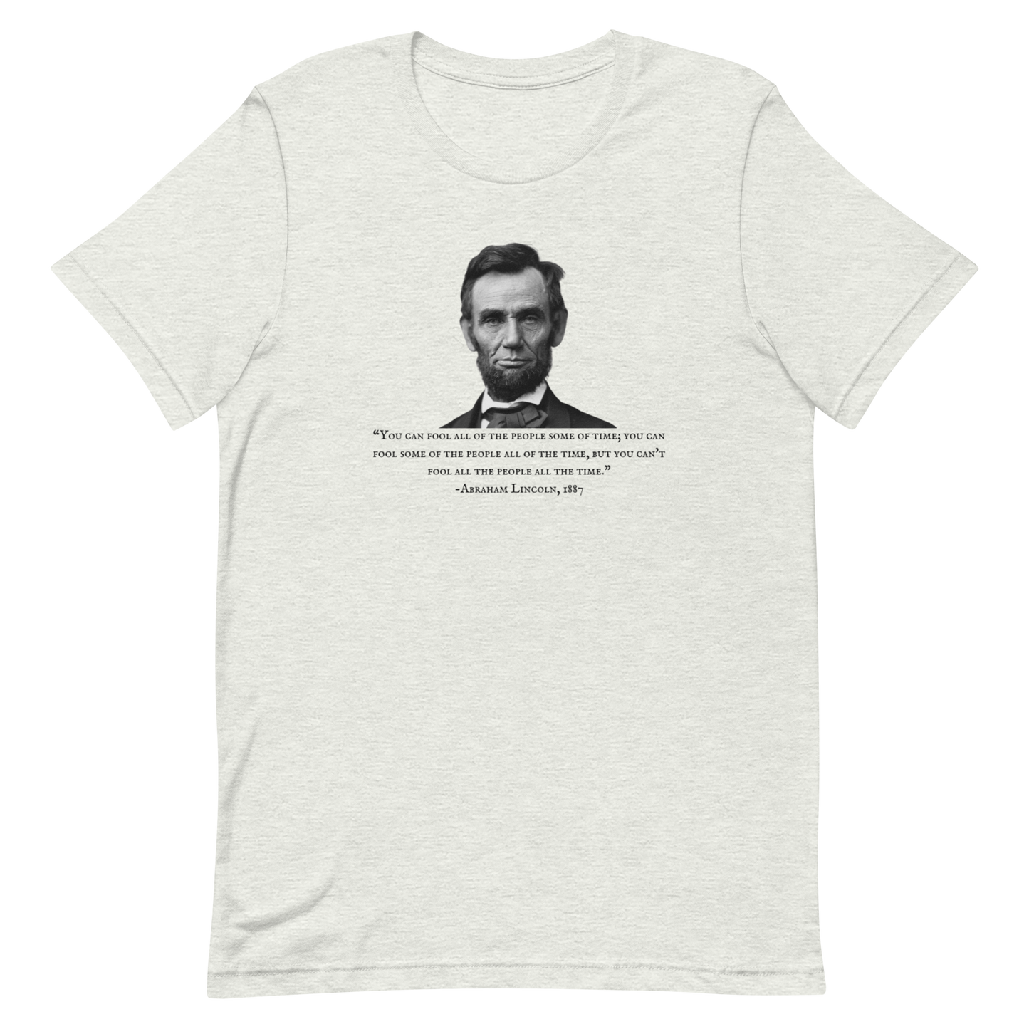 CAN'T FOOL LINCOLN-BLACK LETTERING