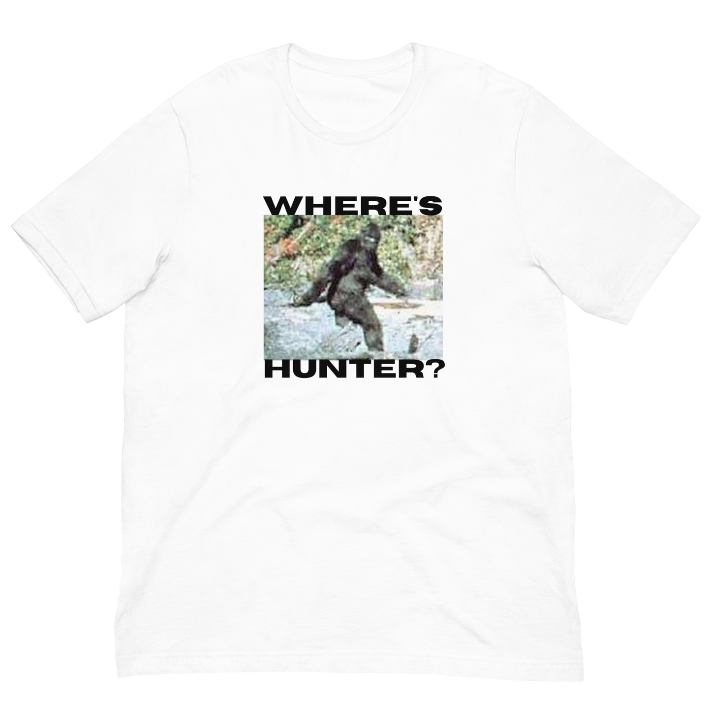 BIGFOOT/WHERE'S HUNTER-BLACK LETTERING