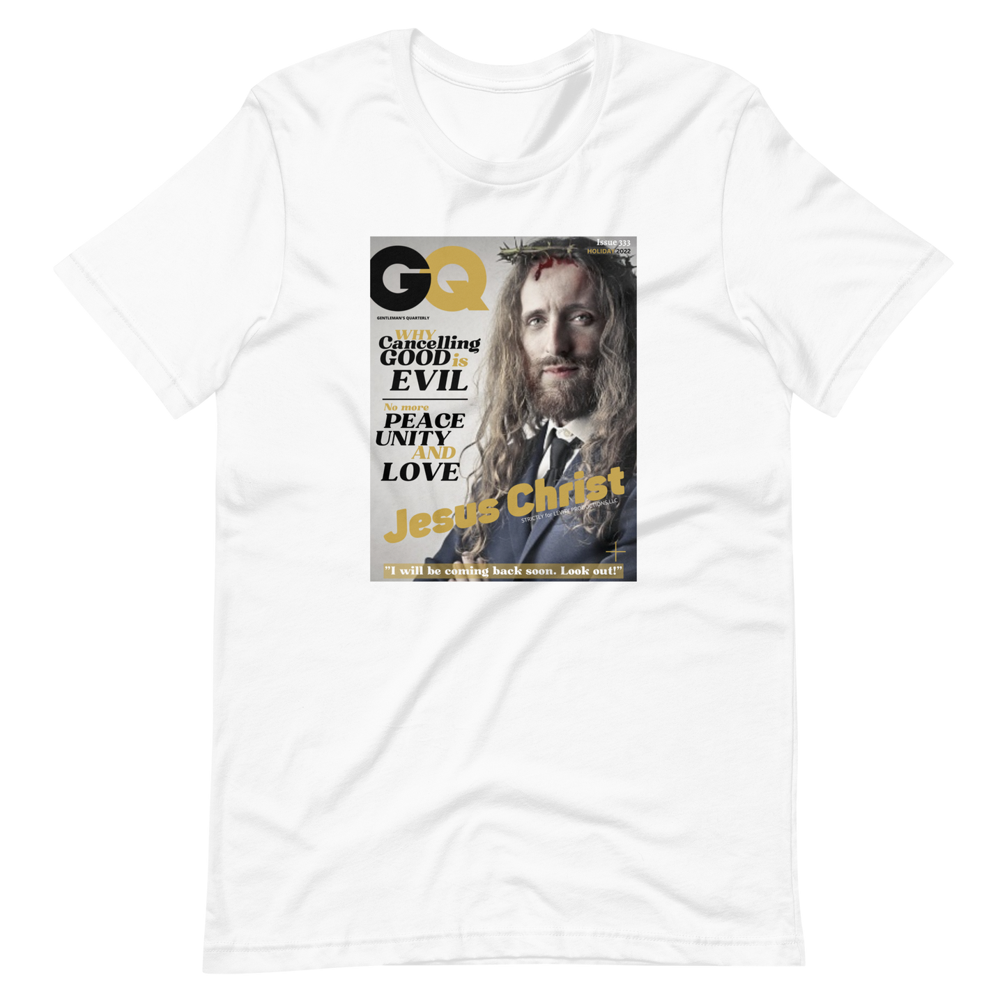 JESUS CHRIST/GENTLEMAN's QUARTERLY-PROVOCATIVE MAGAZINE SERIES