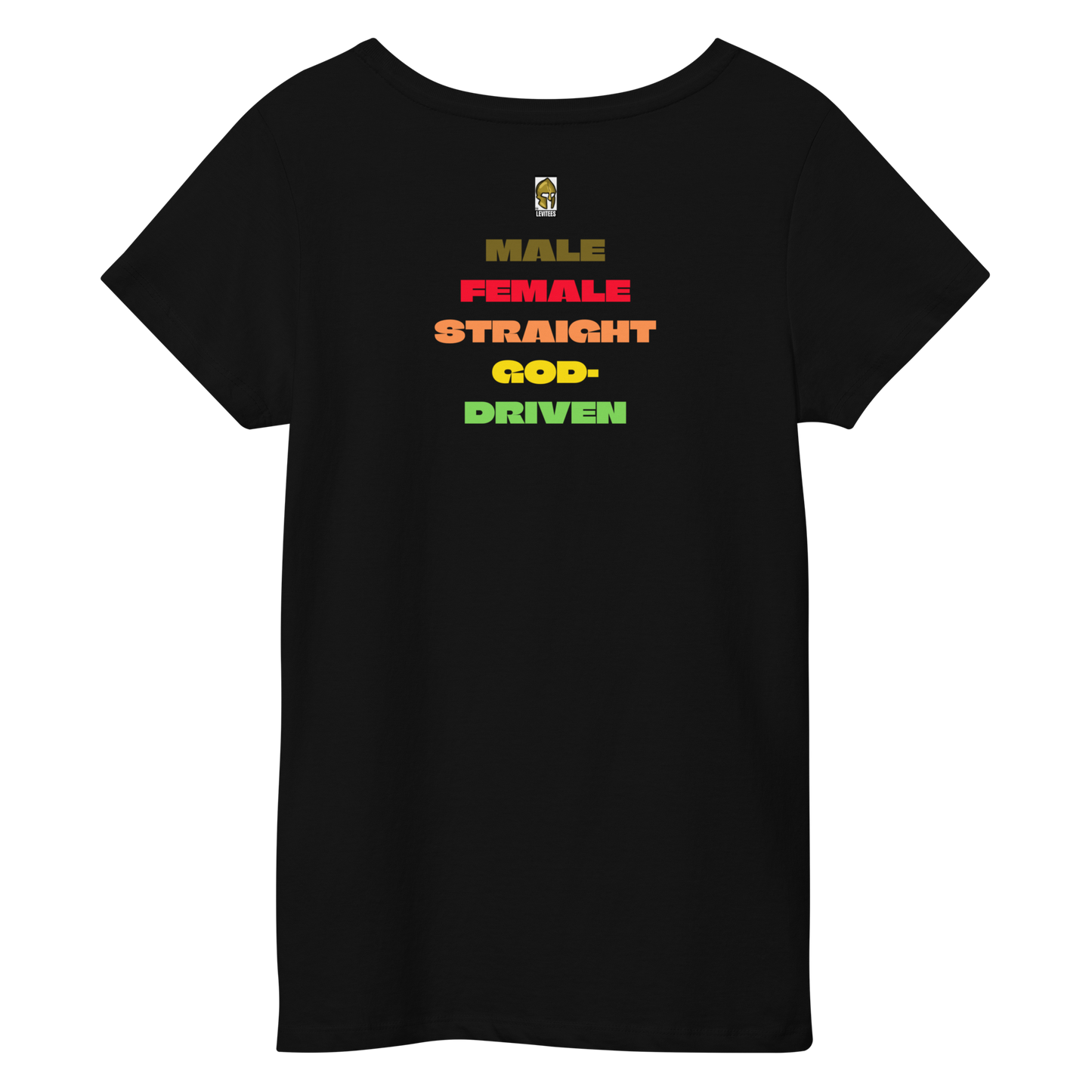 MFSGD PRIDE (LADIES) WHITE/RAINBOW LETTERING
