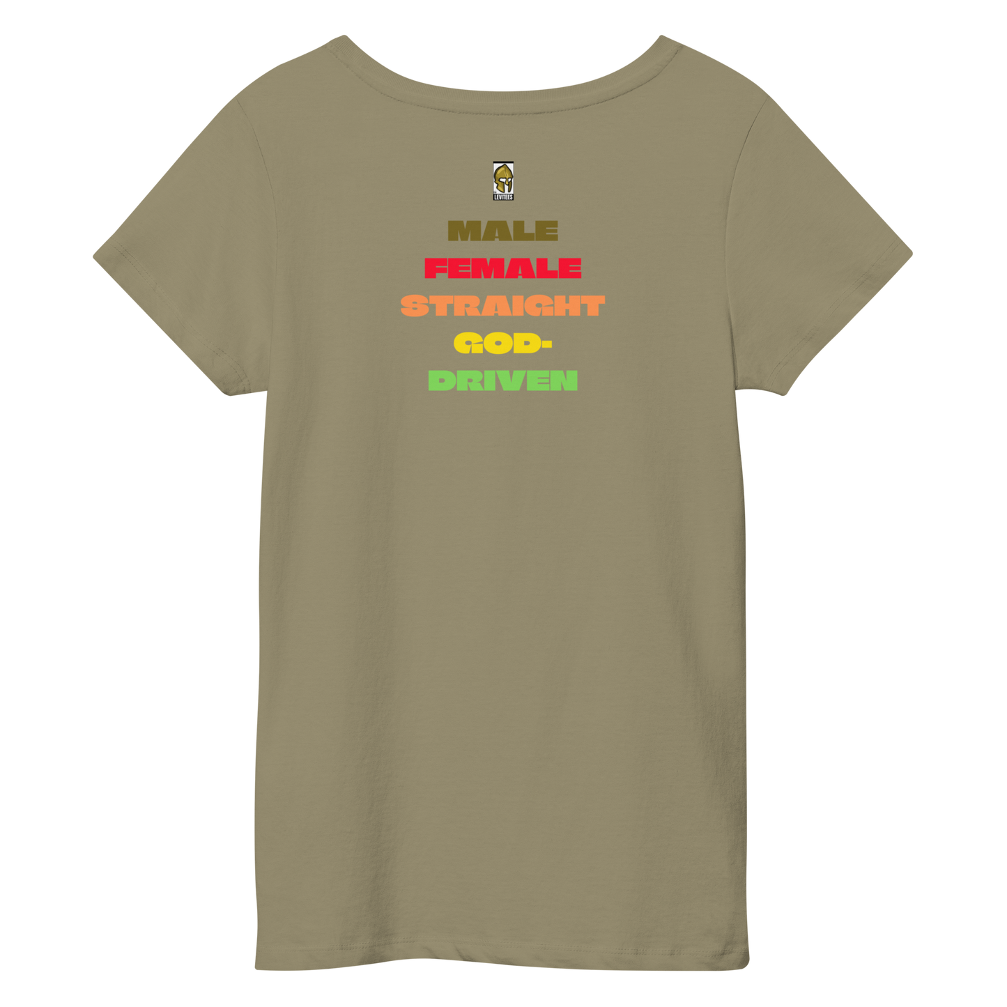 MFSGD PRIDE (LADIES) WHITE/RAINBOW LETTERING