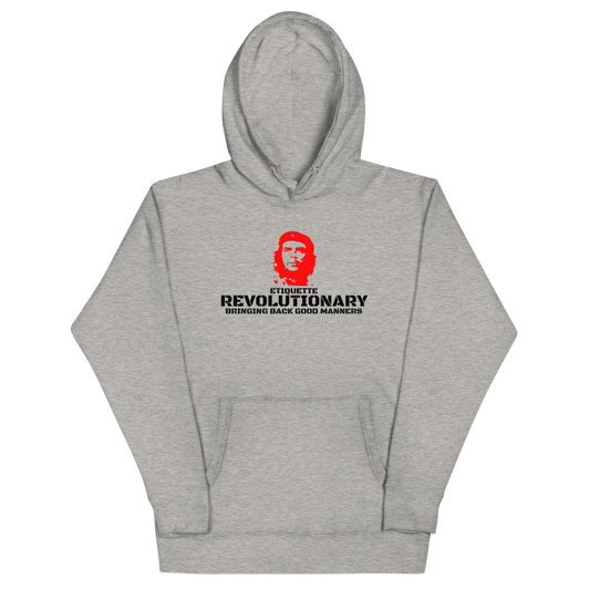 ETIQUETTE REVOLUTIONARY 'CHE' HOODIE (BLACK LETTERING)