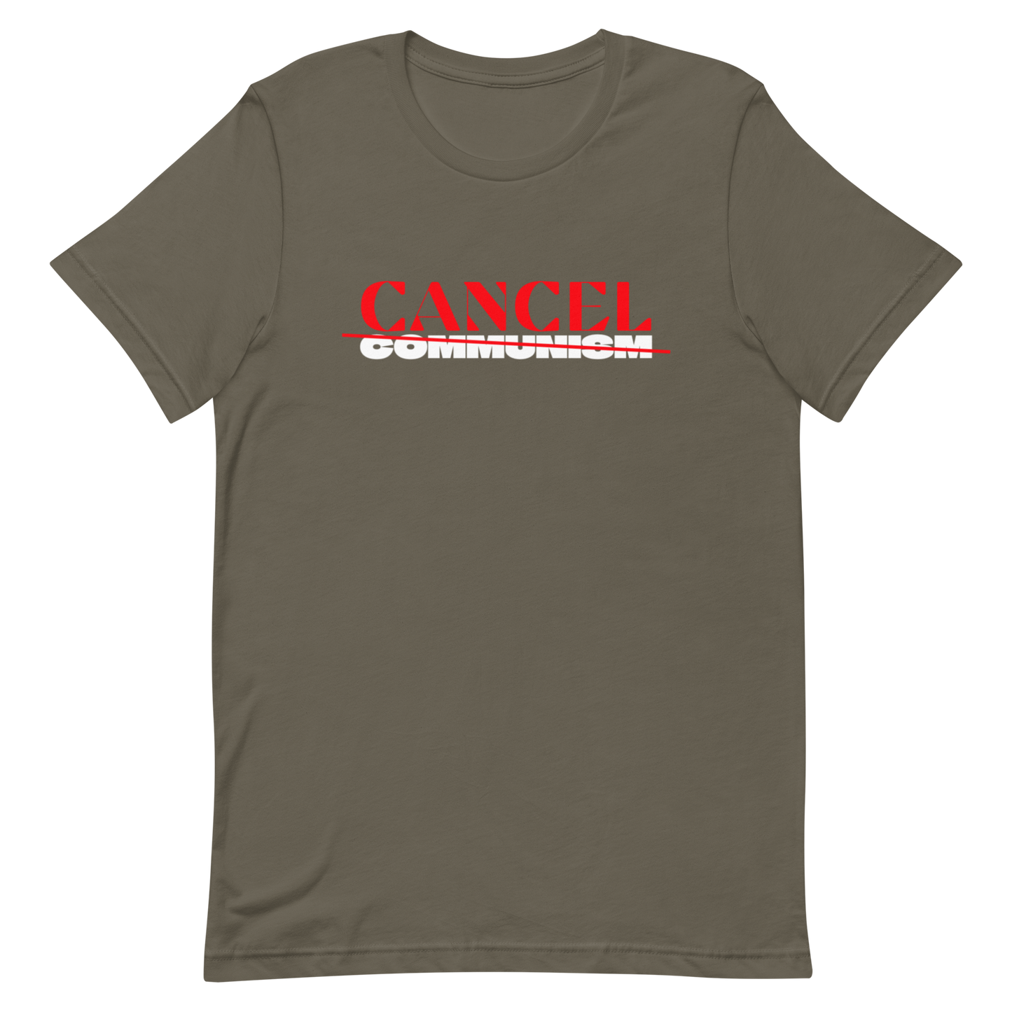 CANCEL COMMUNISM-RED/WHITE LETTERING