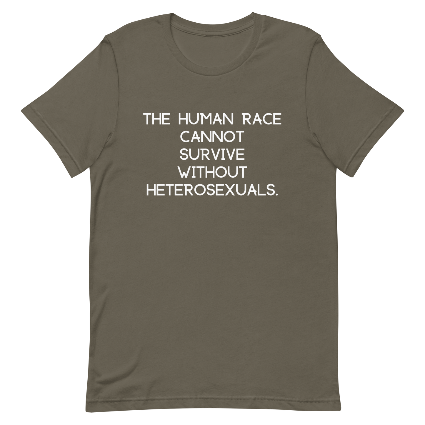 HETEROSEXUAL SURVIVAL-WHITE LETTERING