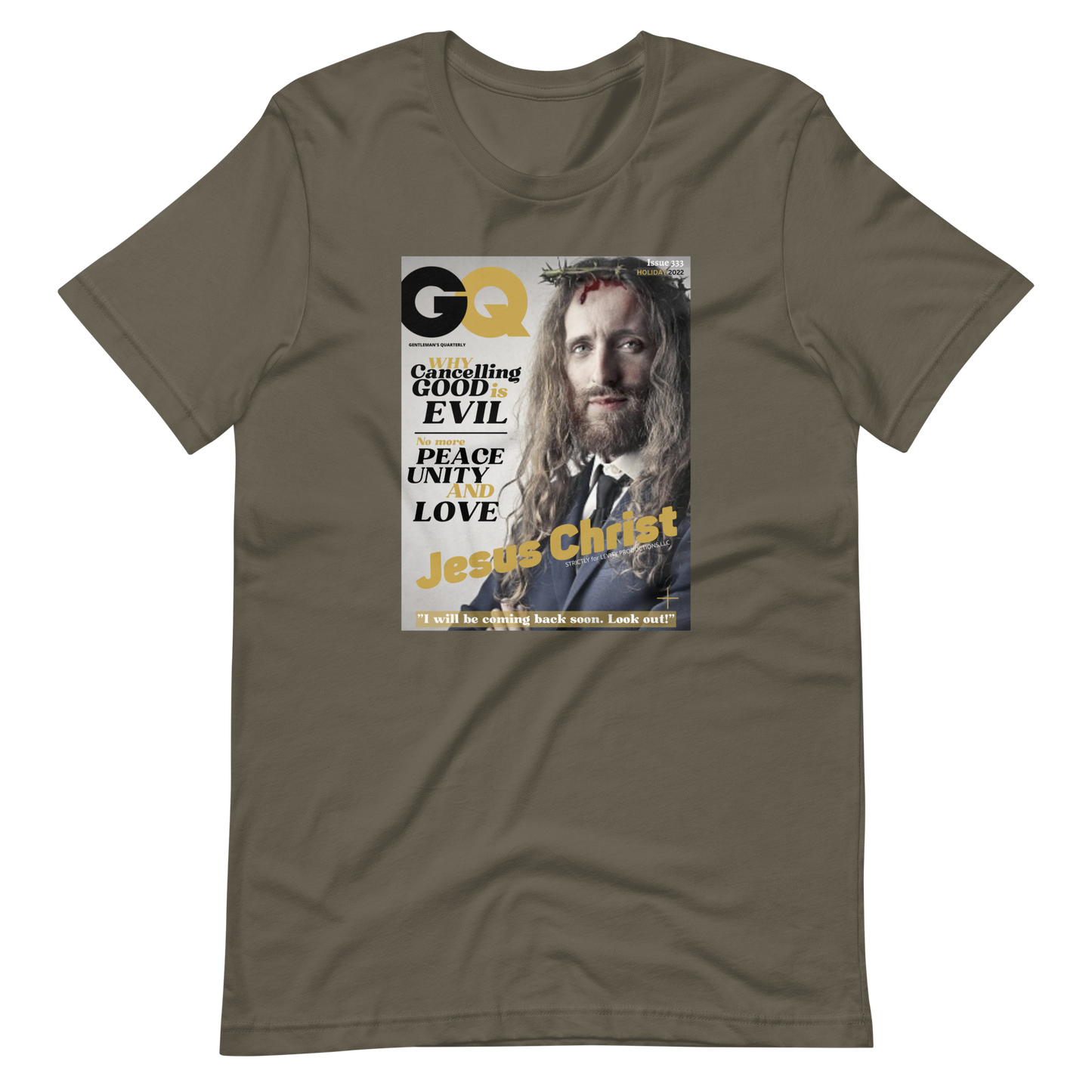 JESUS CHRIST/GENTLEMAN's QUARTERLY-PROVOCATIVE MAGAZINE SERIES