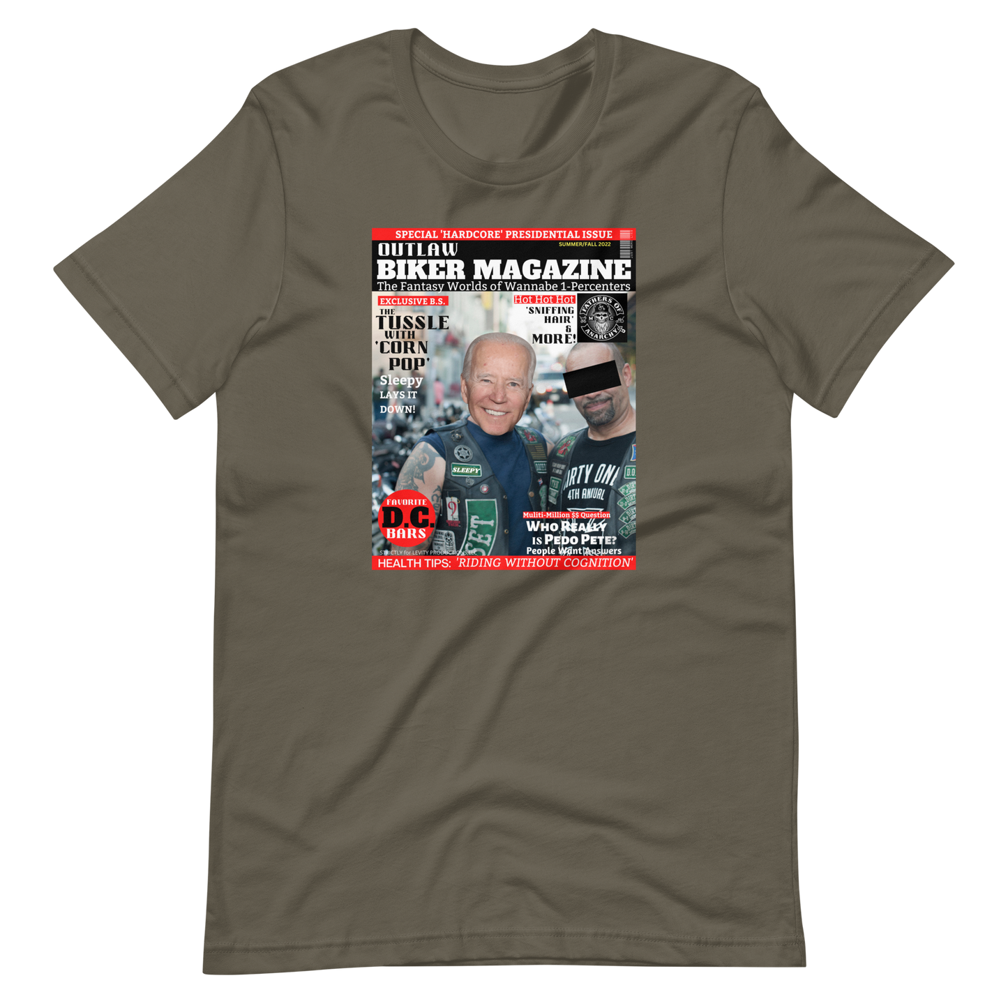 JOE BIDEN/OUTLAW BIKER MAGAZINE-PROVOCATIVE MAGAZINE SERIES