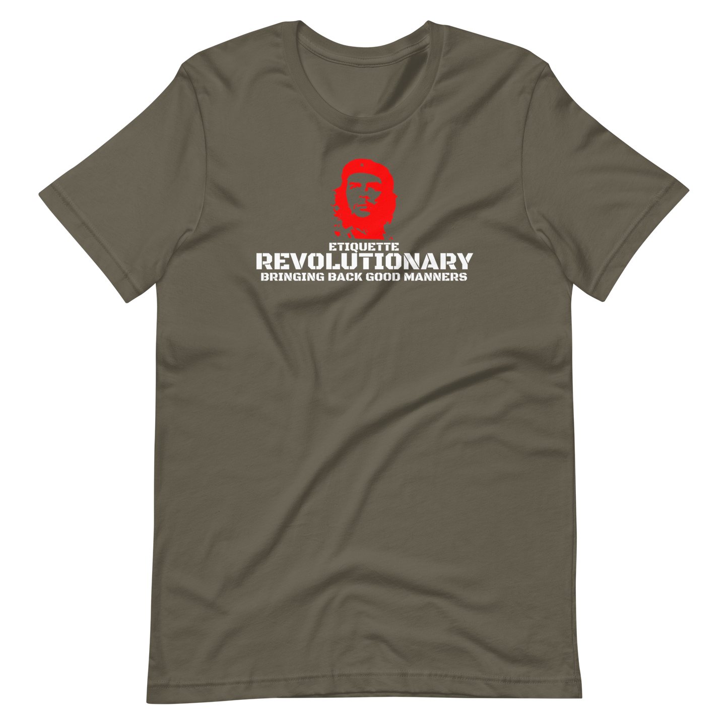 ETIQUETTE REVOLUTIONARY/CHE-WHITE LETTERING