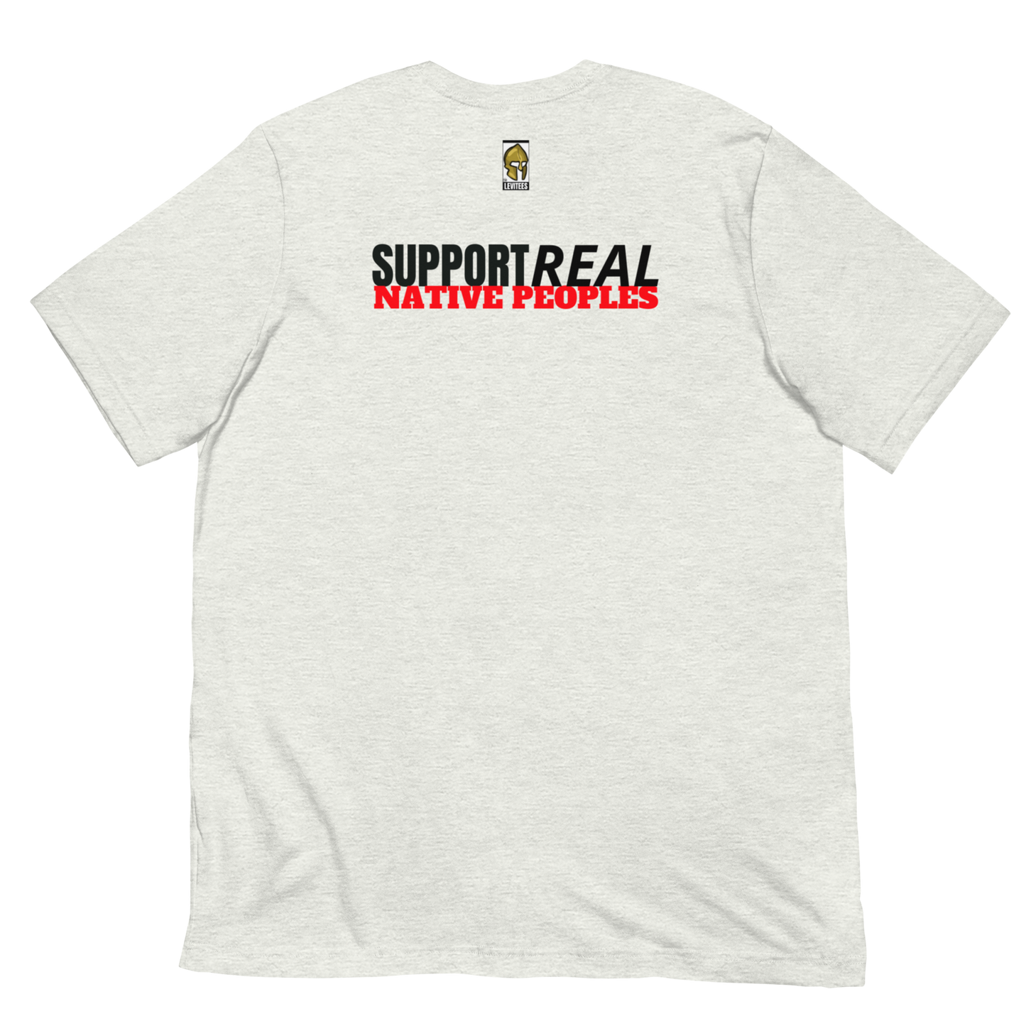 END PRETENDIANISM/SUPPORT REAL NATIVE PEOPLE-BLCK/RED LETTERING