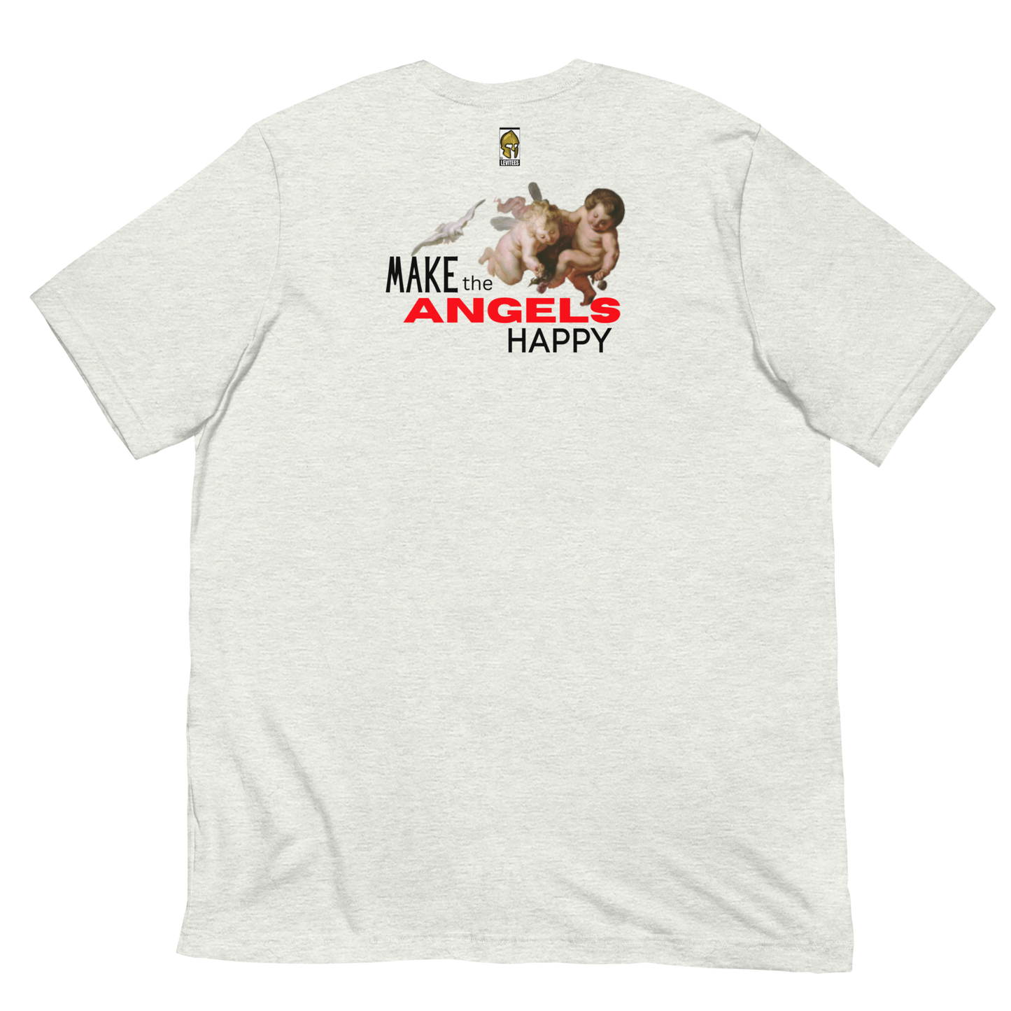 HUG THE HATERS/HAPPY ANGELS-BLACK/RED LETTERING