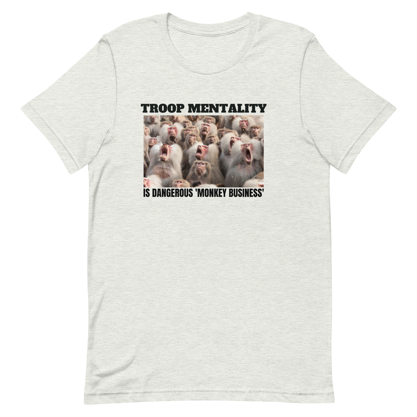 TROOP MENTALITY-BLACK LETTERING