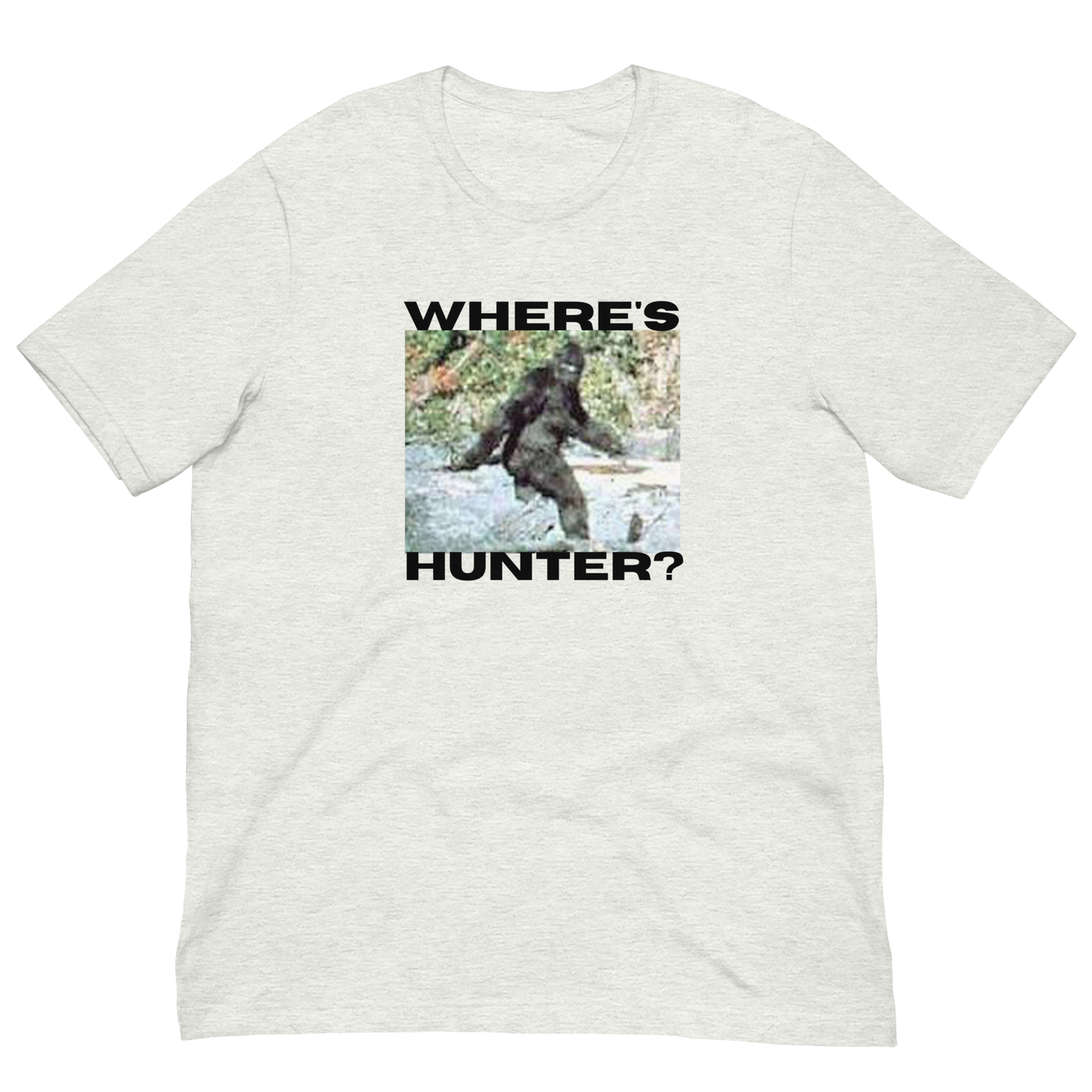 BIGFOOT/WHERE'S HUNTER-BLACK LETTERING