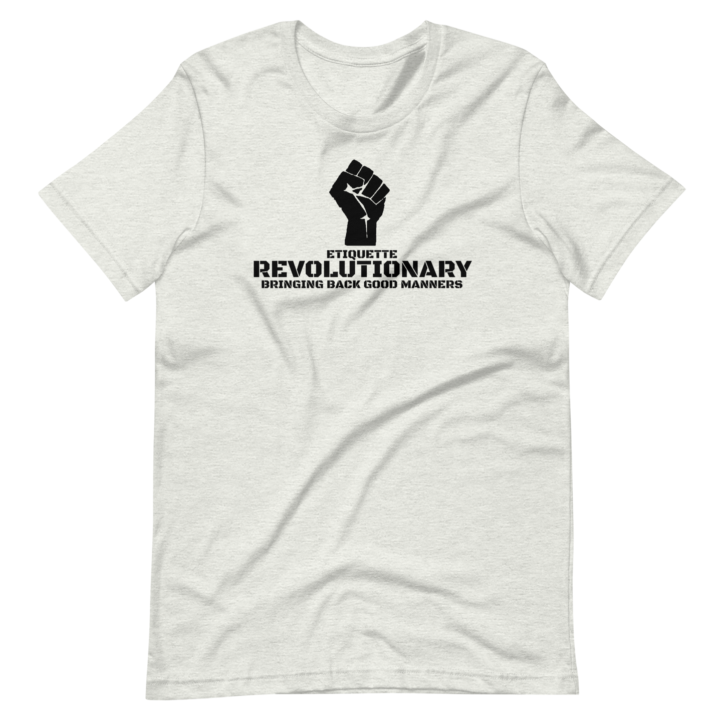 ETIQUETTE REVOLUTIONARY/FIST-BLACK LETTERING