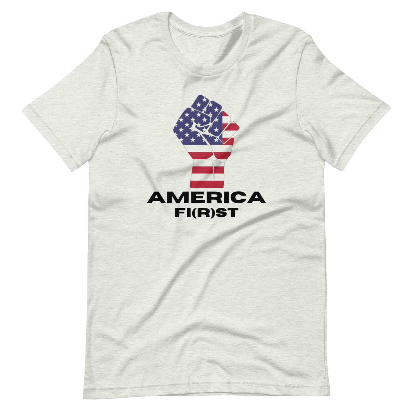 AMERICA FI(R)ST-BLACK LETTERING
