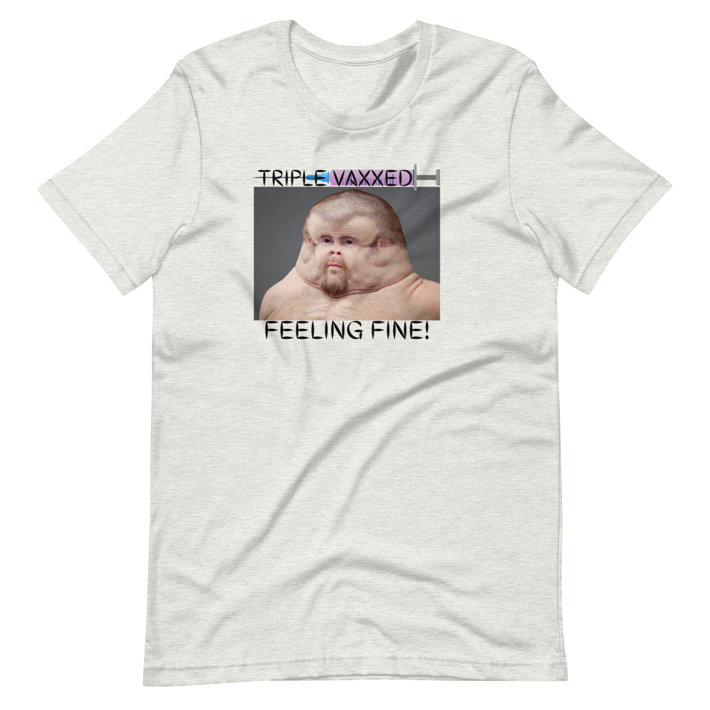 TRIPLE VAXXED-BLACK LETTERING