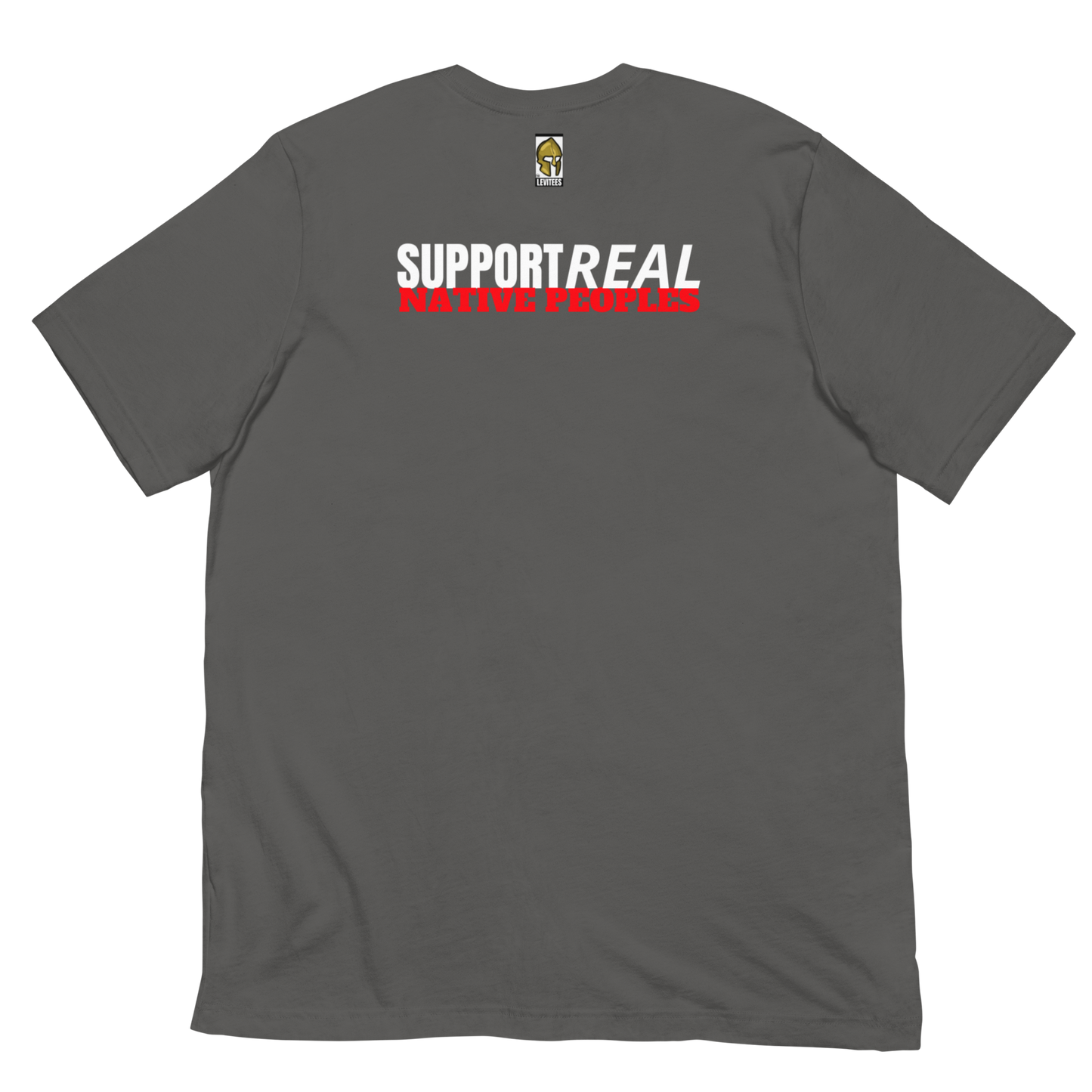 END PRETENDIANISM/SUPPORT REAL NATIVES-WHITE/RED LETTERING