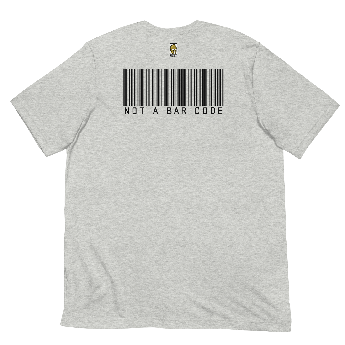 NOT A BAR CODE HUMAN-BLACK LETTERING