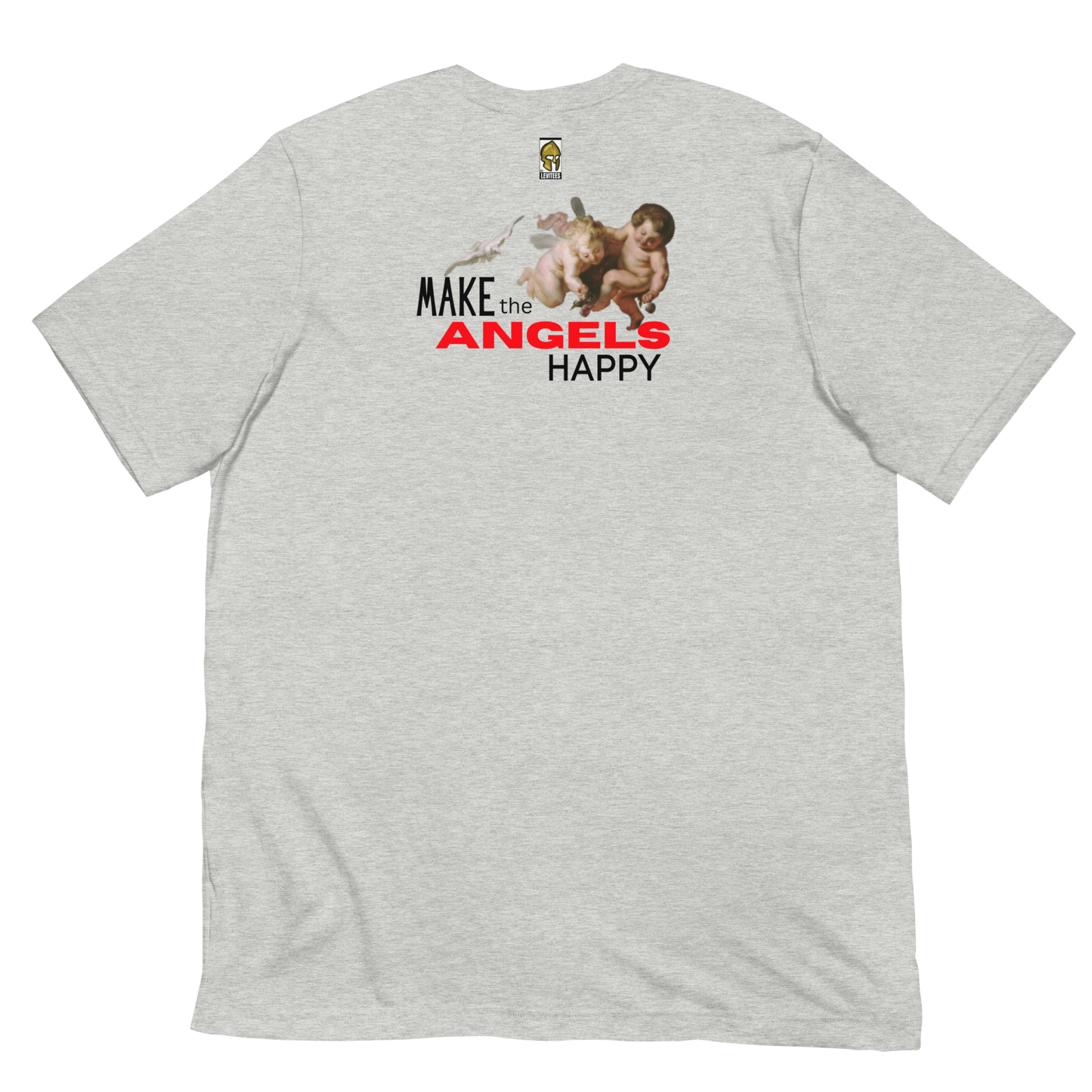 HUG THE HATERS/HAPPY ANGELS-BLACK/RED LETTERING