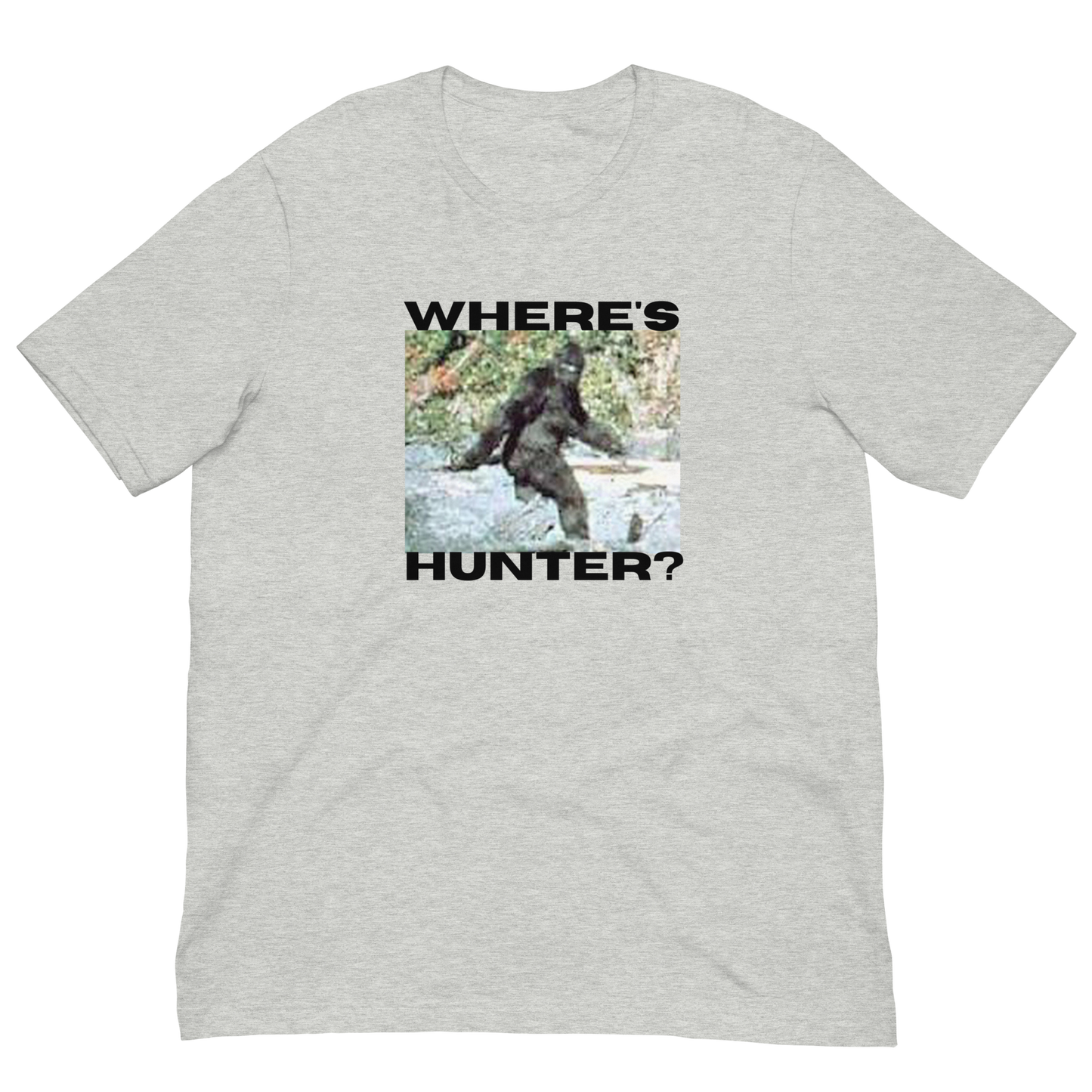 BIGFOOT/WHERE'S HUNTER-BLACK LETTERING
