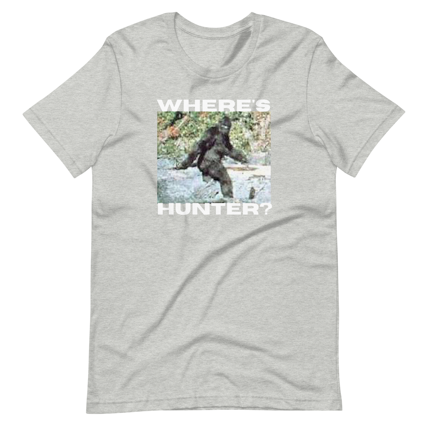 WHERE's HUNTER/BIGFOOT-WHITE LETTERING