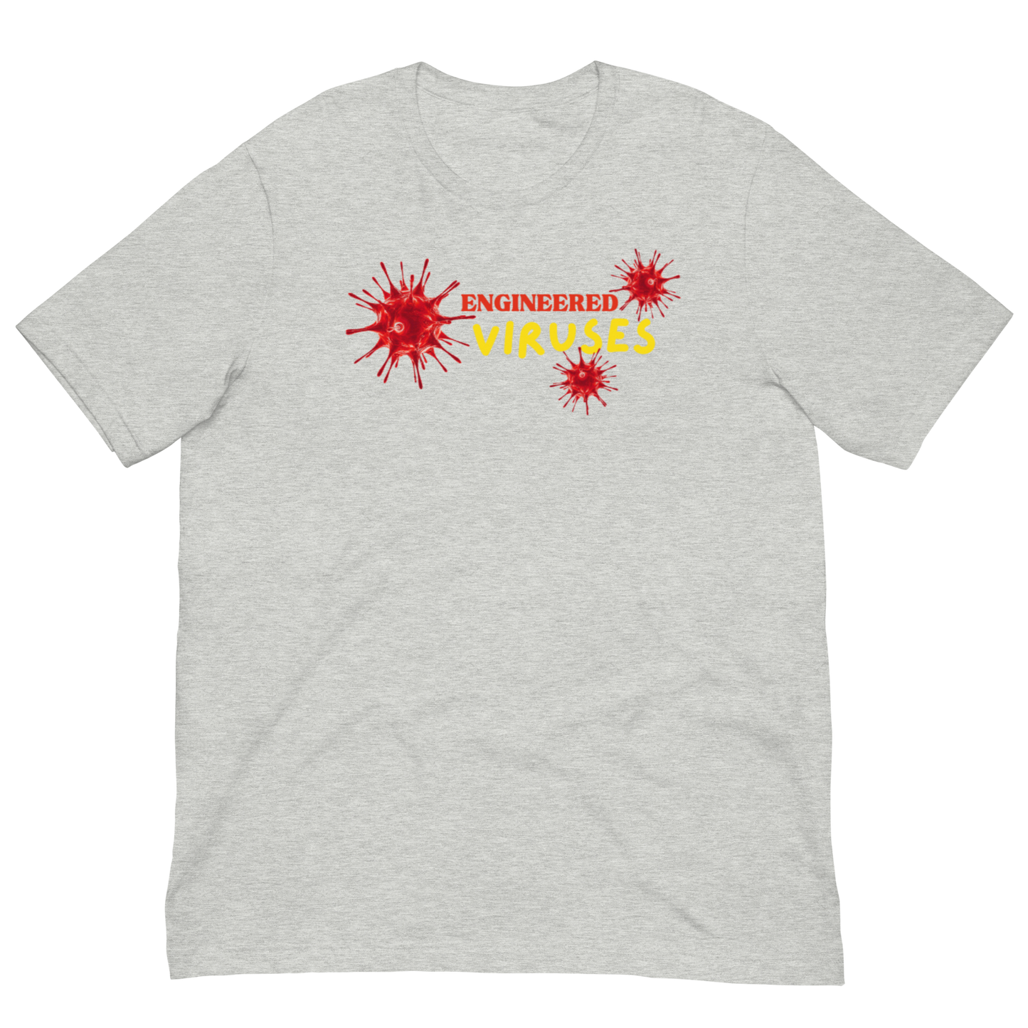ENGINEERED VIRUSES/MADE IN CHINA-RED/YELLOW LETTERING