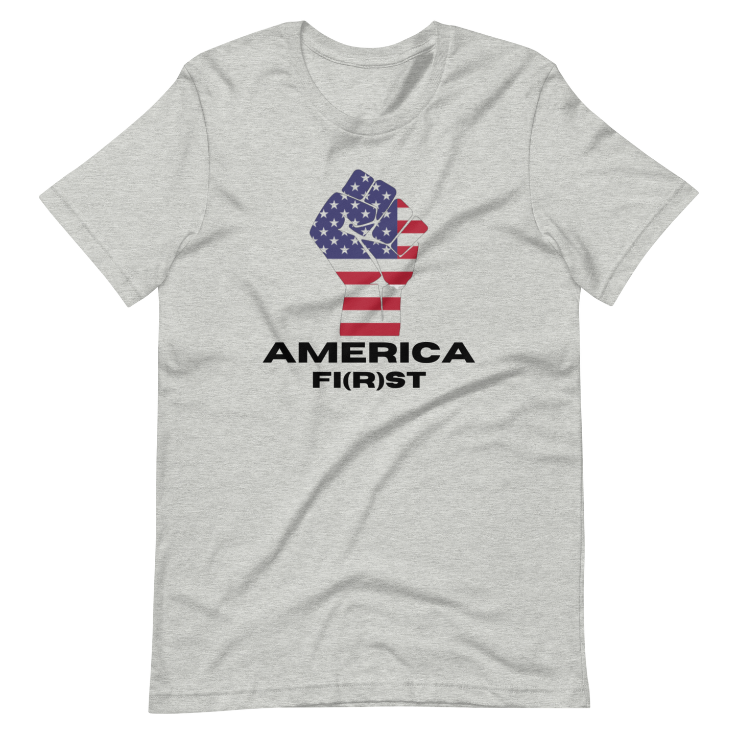 AMERICA FI(R)ST-BLACK LETTERING
