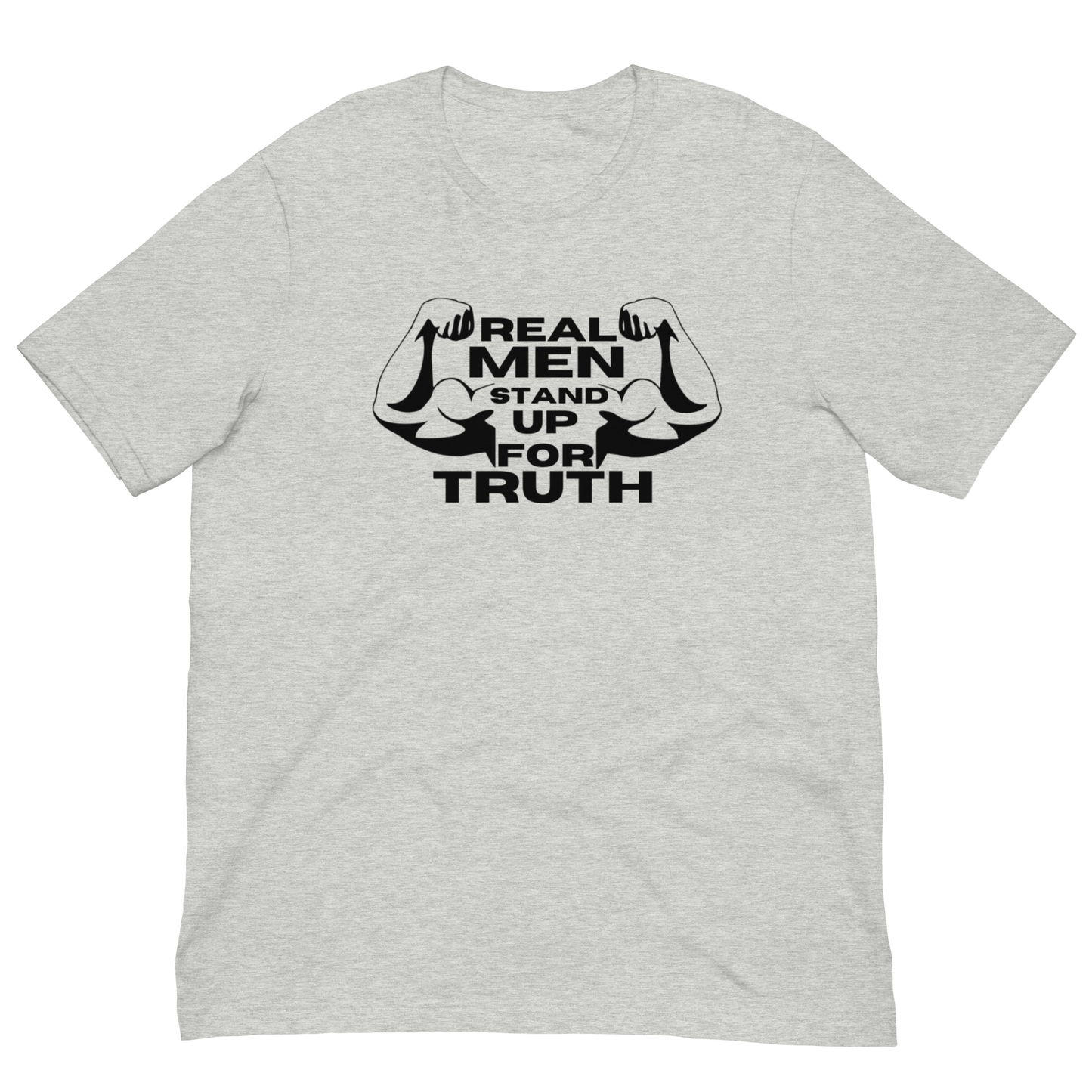 REAL MEN/TRUTH-BLACK LETTERING