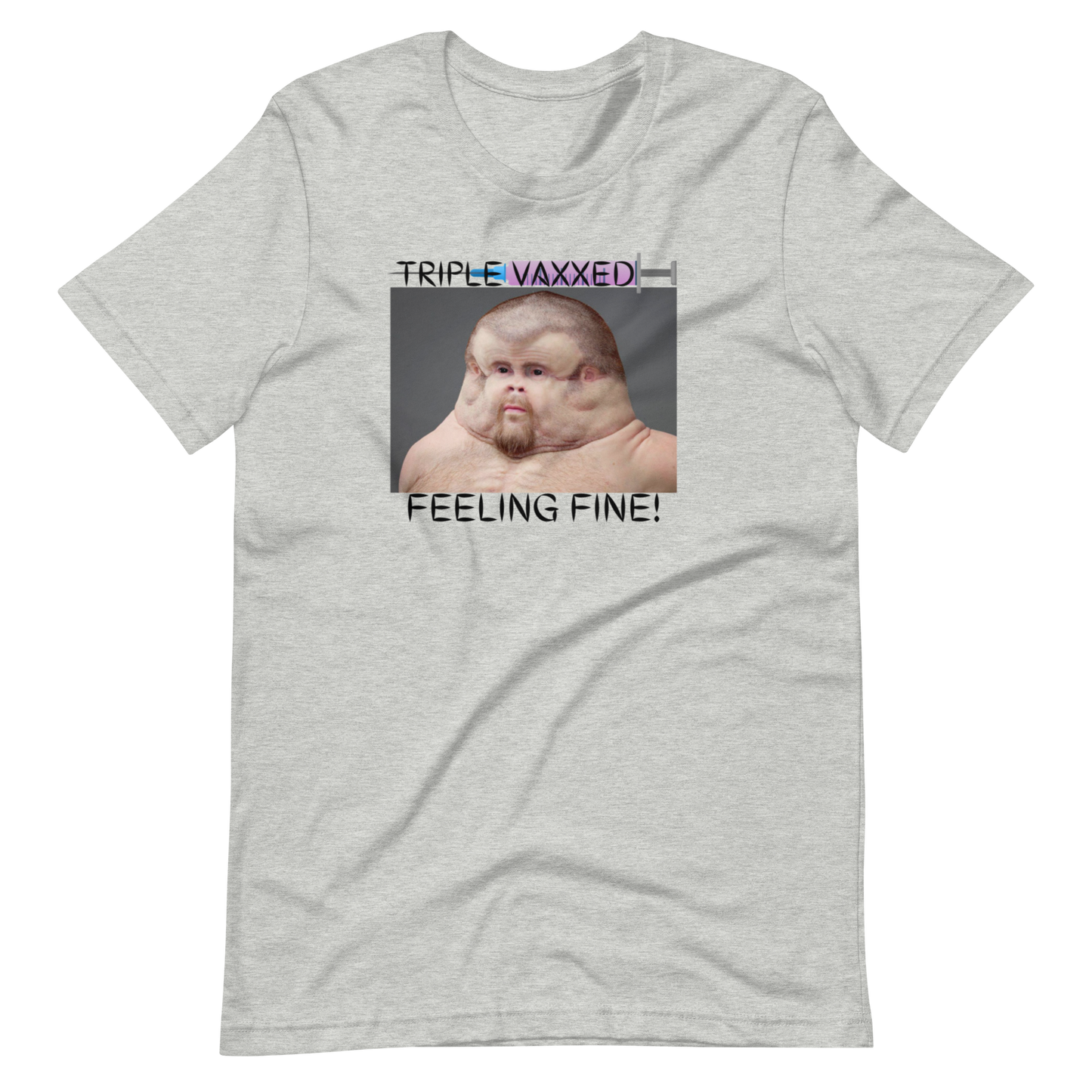 TRIPLE VAXXED-BLACK LETTERING