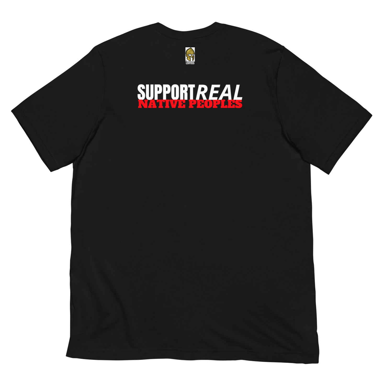 END PRETENDIANISM/SUPPORT REAL NATIVES-WHITE/RED LETTERING