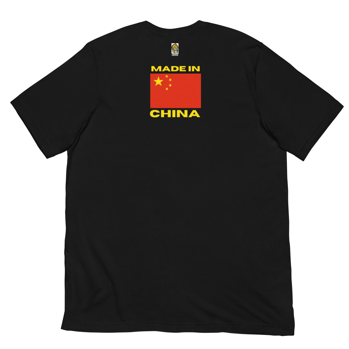 ENGINEERED VIRUSES/MADE IN CHINA-RED/YELLOW LETTERING