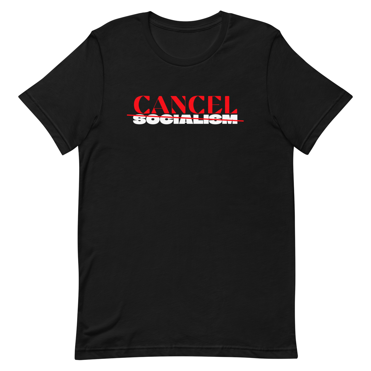 CANCEL SOCIALISM-RED/WHITE LETTERING