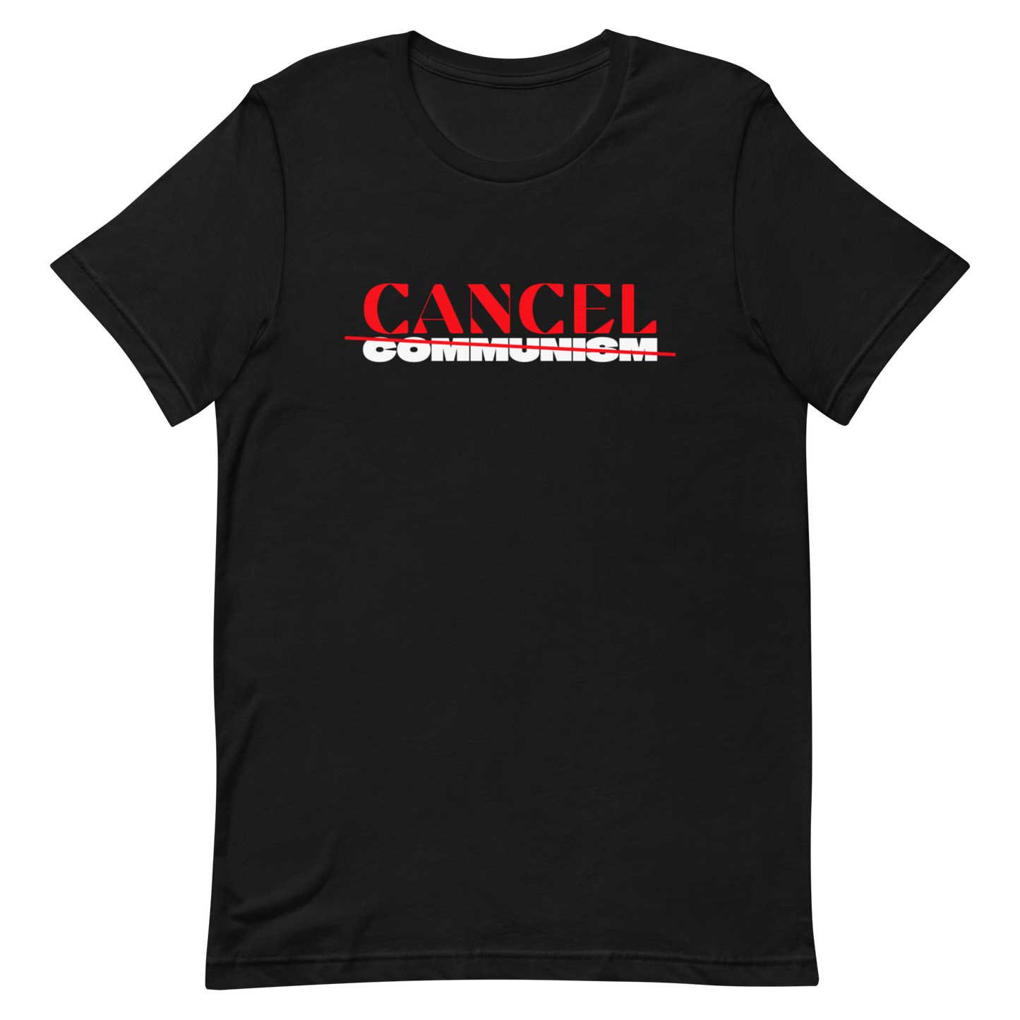 CANCEL COMMUNISM-RED/WHITE LETTERING