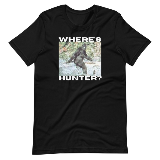 WHERE's HUNTER/BIGFOOT-WHITE LETTERING