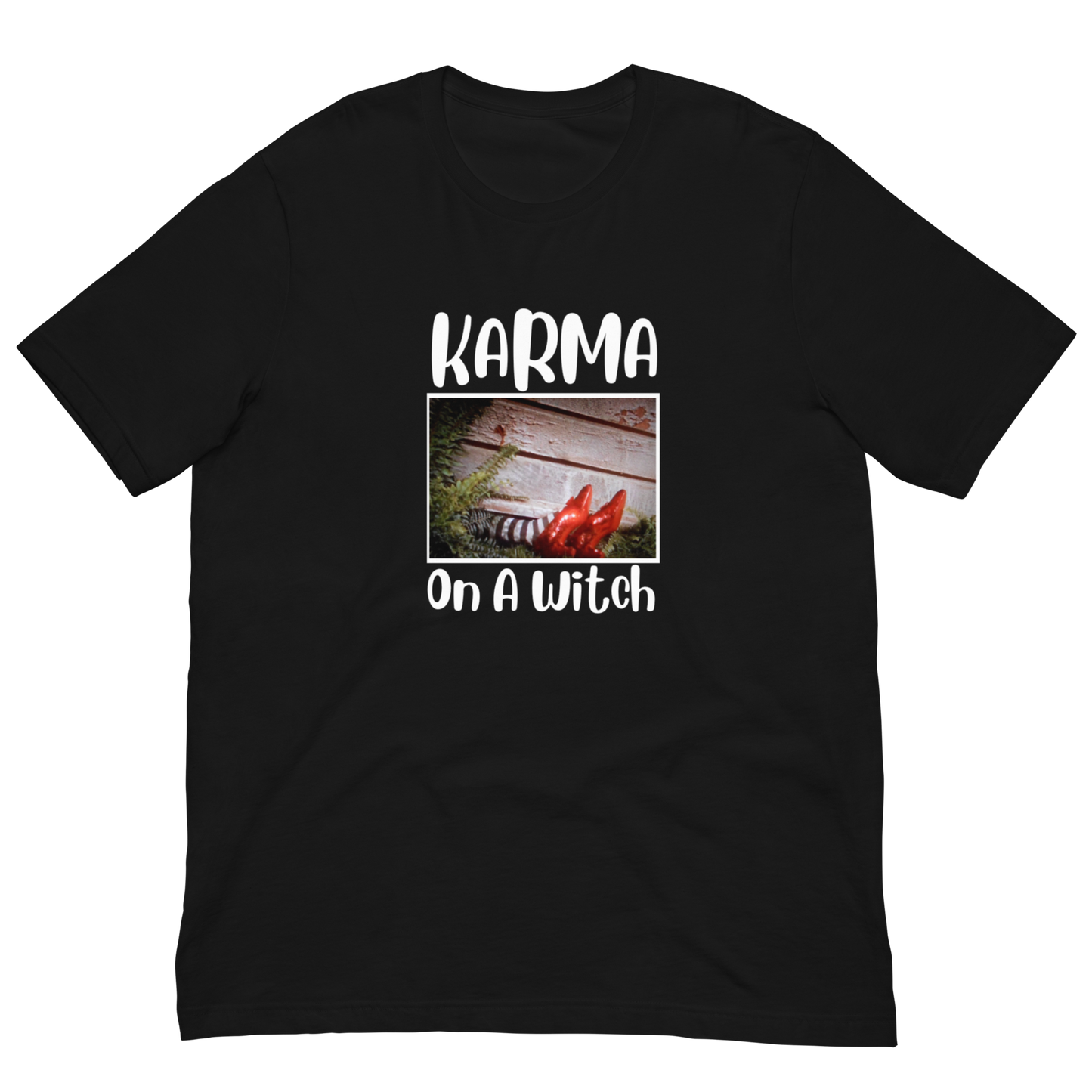 KARMA ON A WITCH-WHITE LETTERING