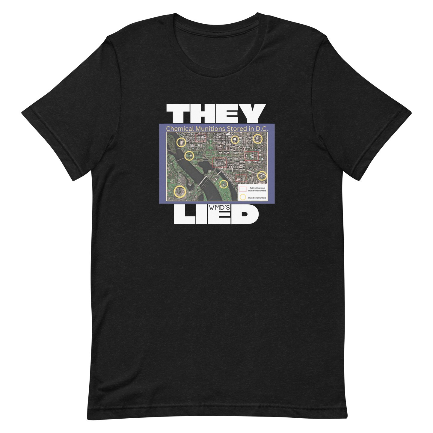 THEY LIED/WMDs-WHITE LETTERING