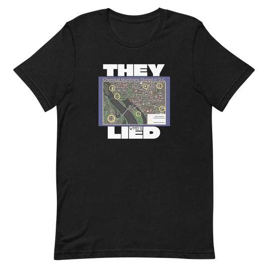 THEY LIED/WMDs-WHITE LETTERING