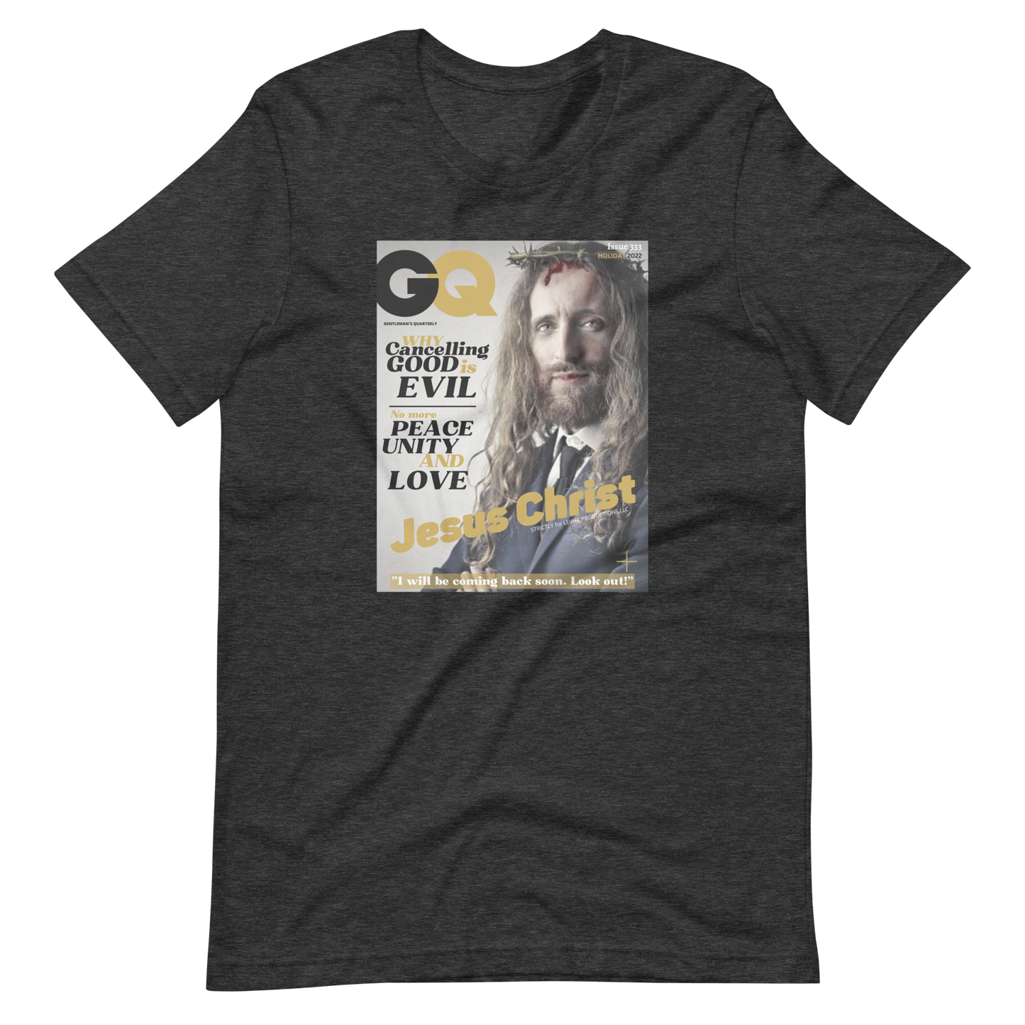 JESUS CHRIST/GENTLEMAN's QUARTERLY-PROVOCATIVE MAGAZINE SERIES