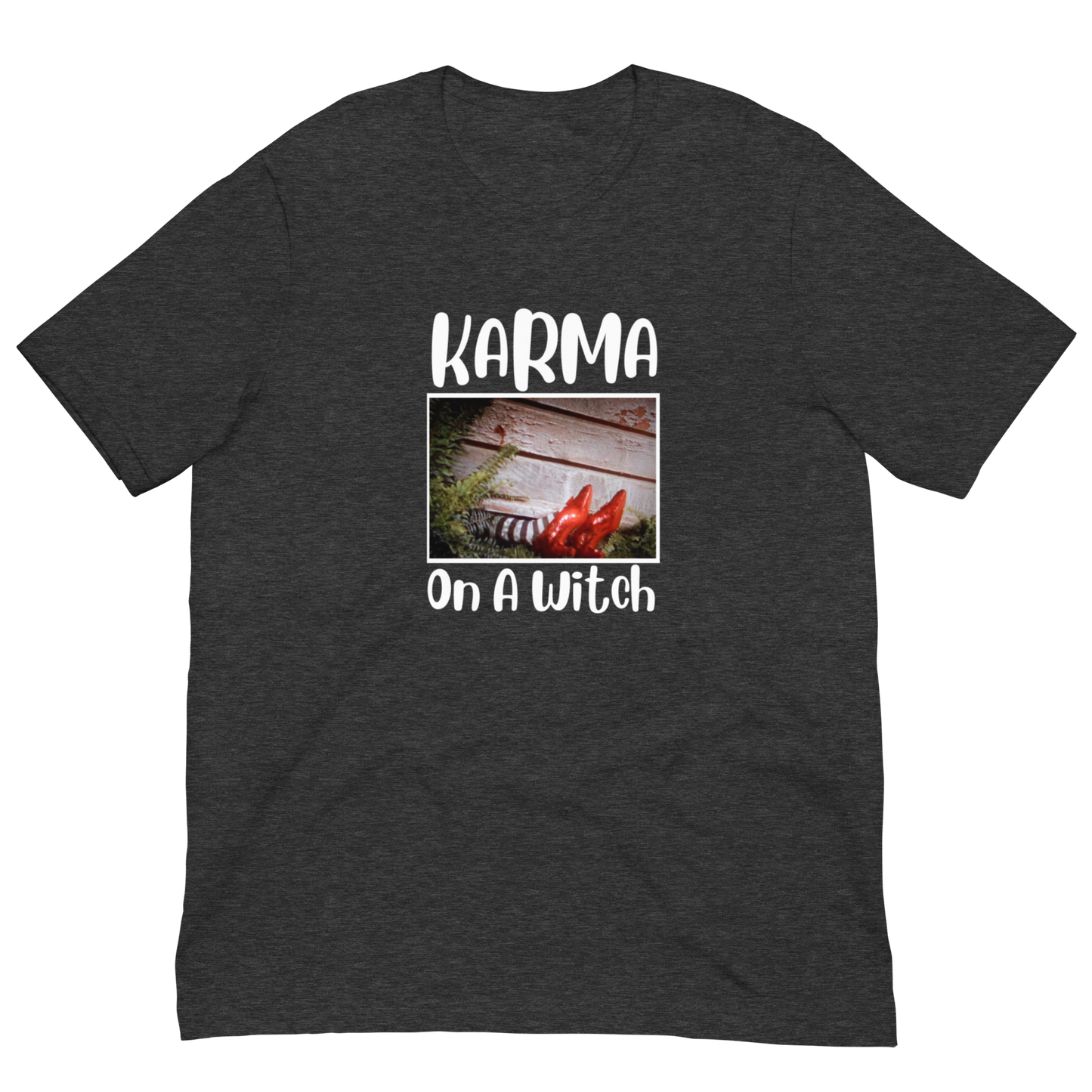 KARMA ON A WITCH-WHITE LETTERING