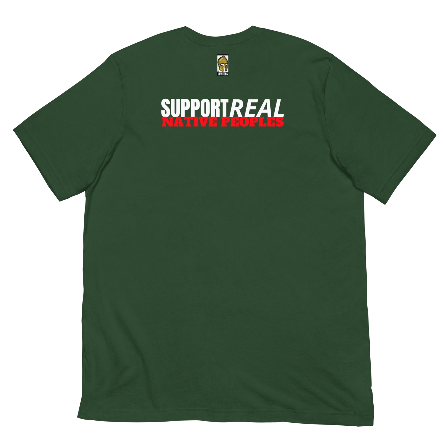 END PRETENDIANISM/SUPPORT REAL NATIVES-WHITE/RED LETTERING