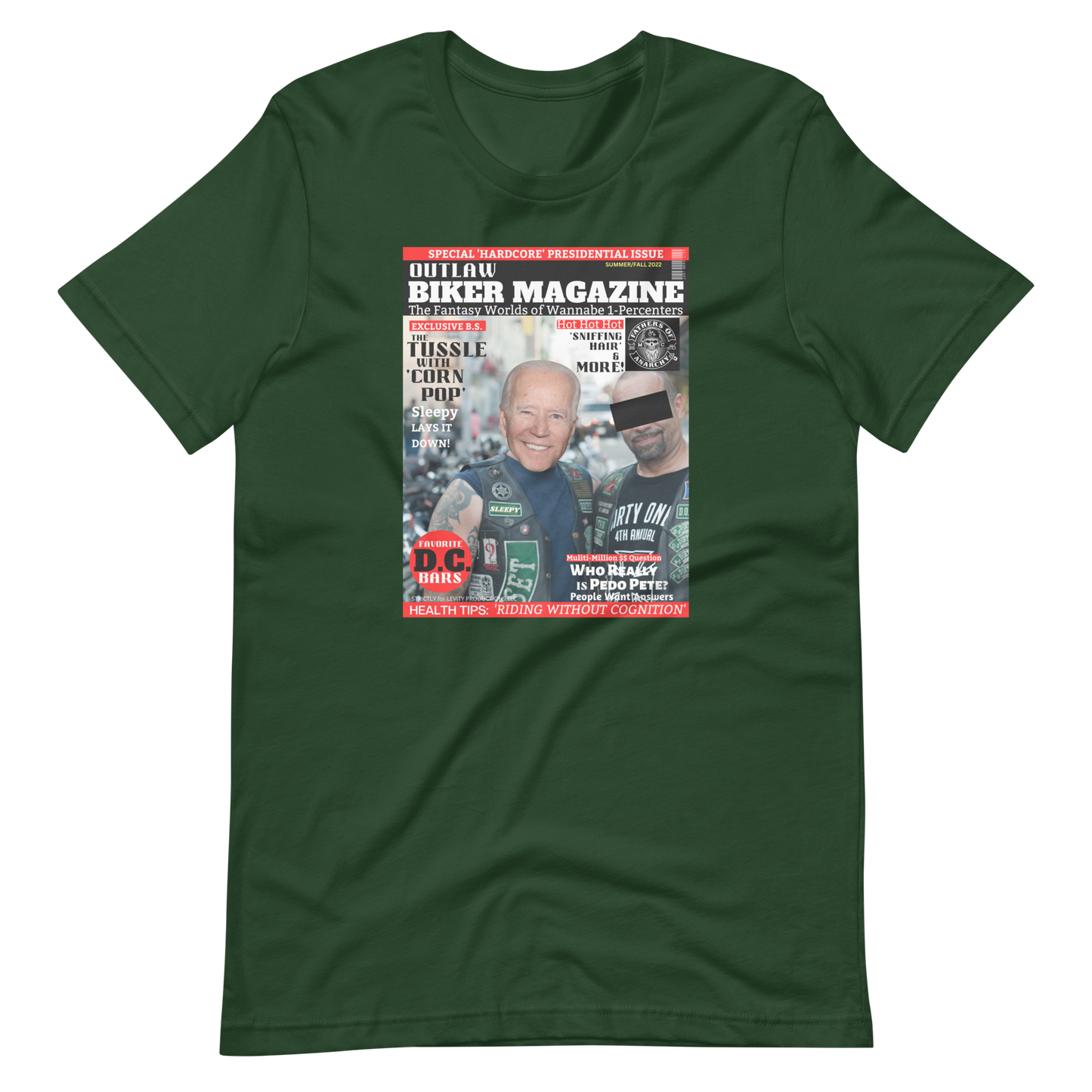 JOE BIDEN/OUTLAW BIKER MAGAZINE-PROVOCATIVE MAGAZINE SERIES